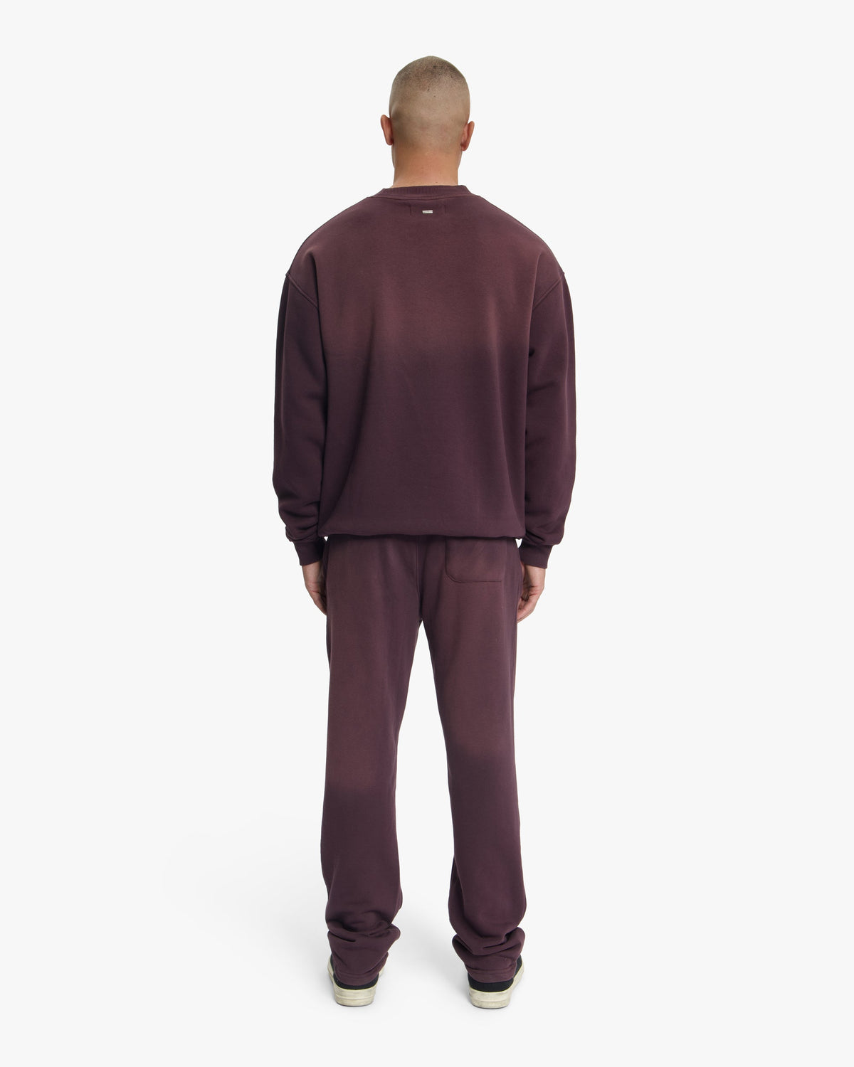 Croyez Studio Faded Sweater- Raisin Red