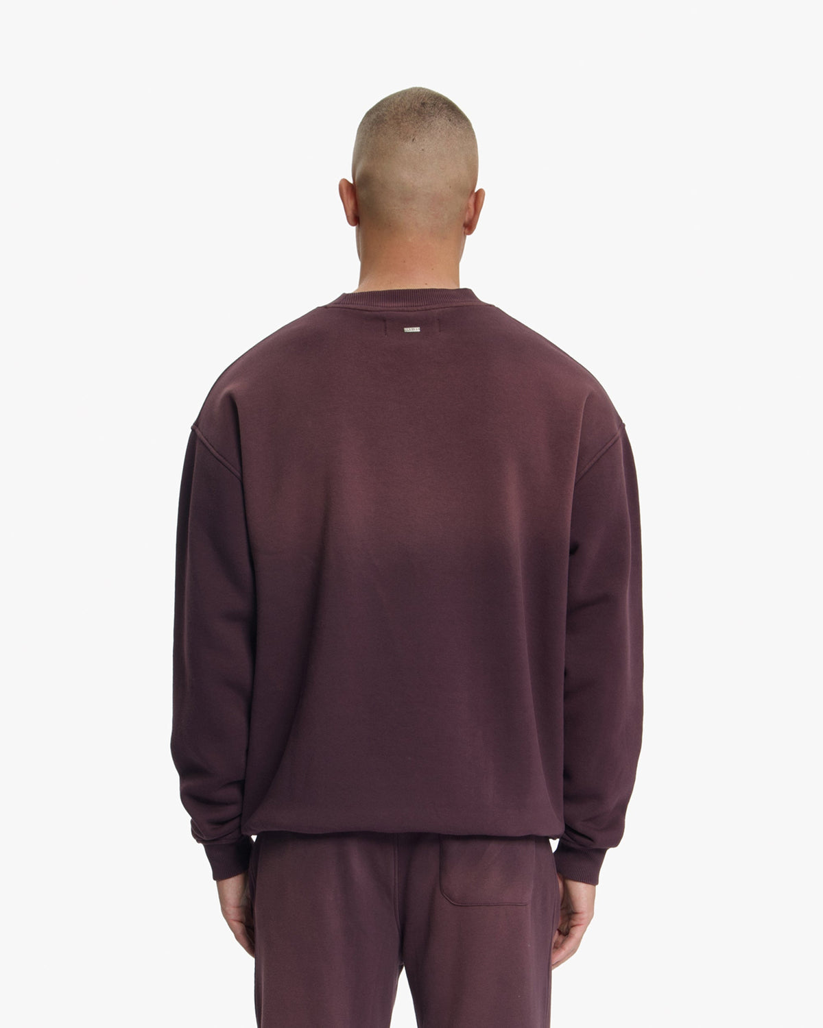 Croyez Studio Faded Sweater- Raisin Red
