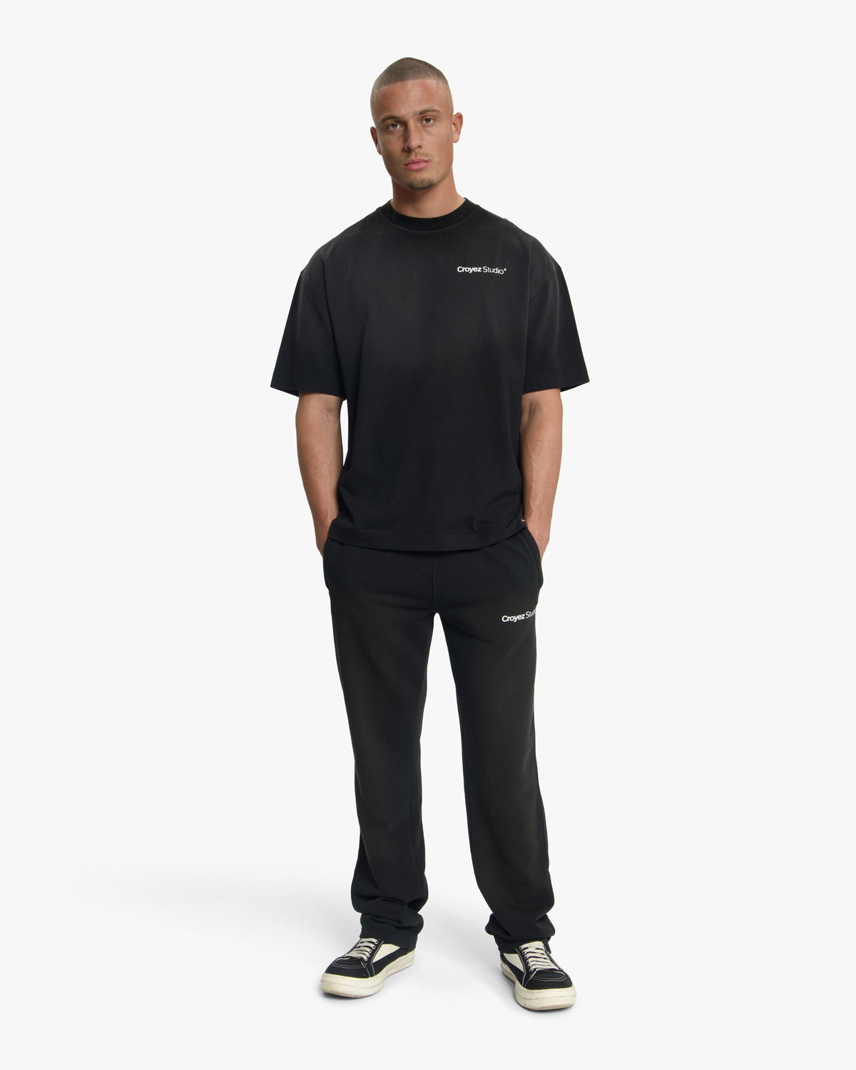 Croyez Studio Faded T-Shirt- Black