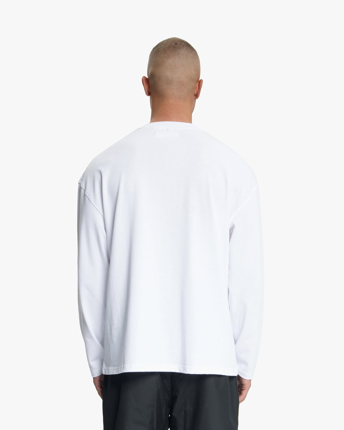 Croyez Studio Damaged Longsleeve T-Shirt- White