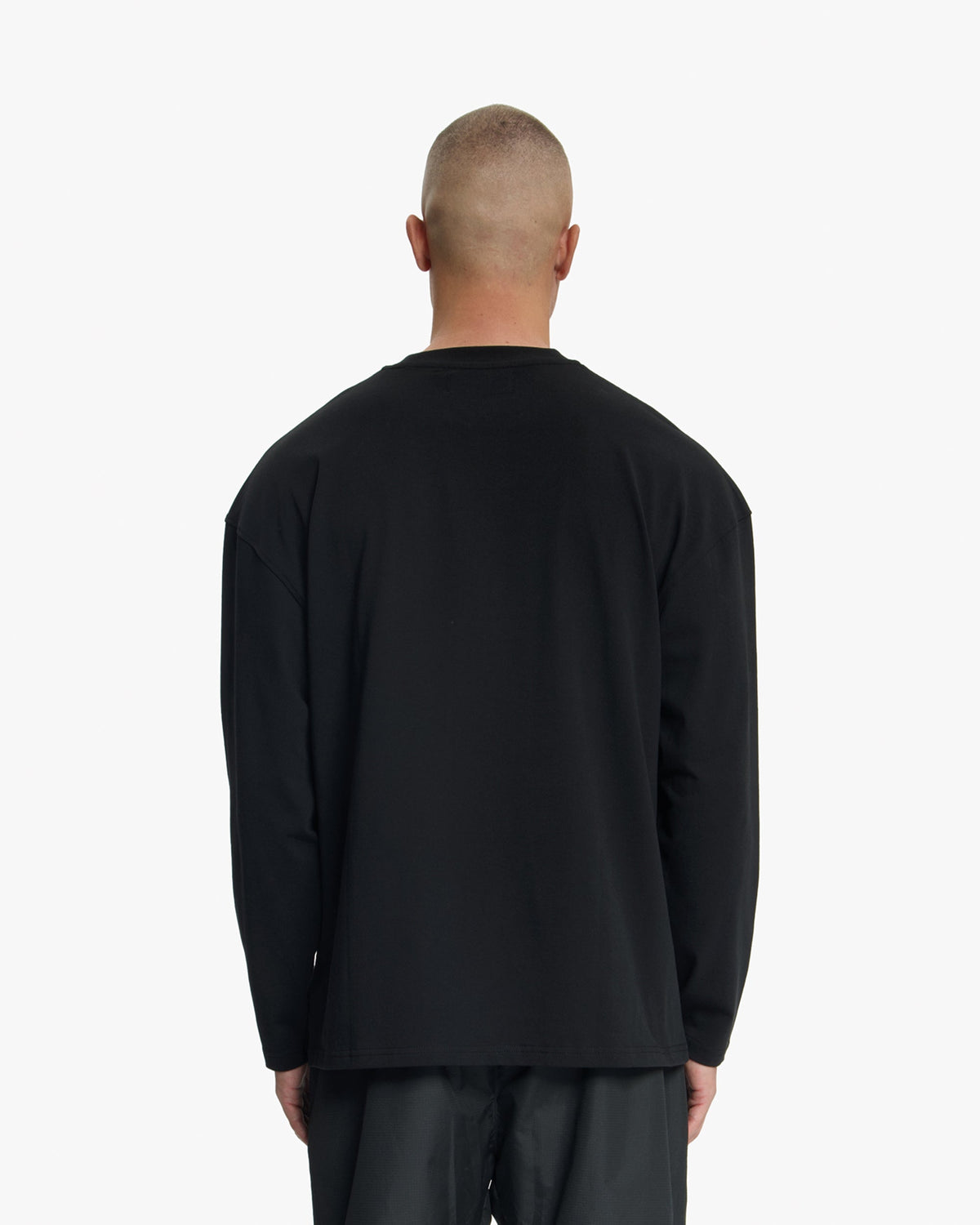 Croyez Studio Damaged Longsleeve T-Shirt- Black