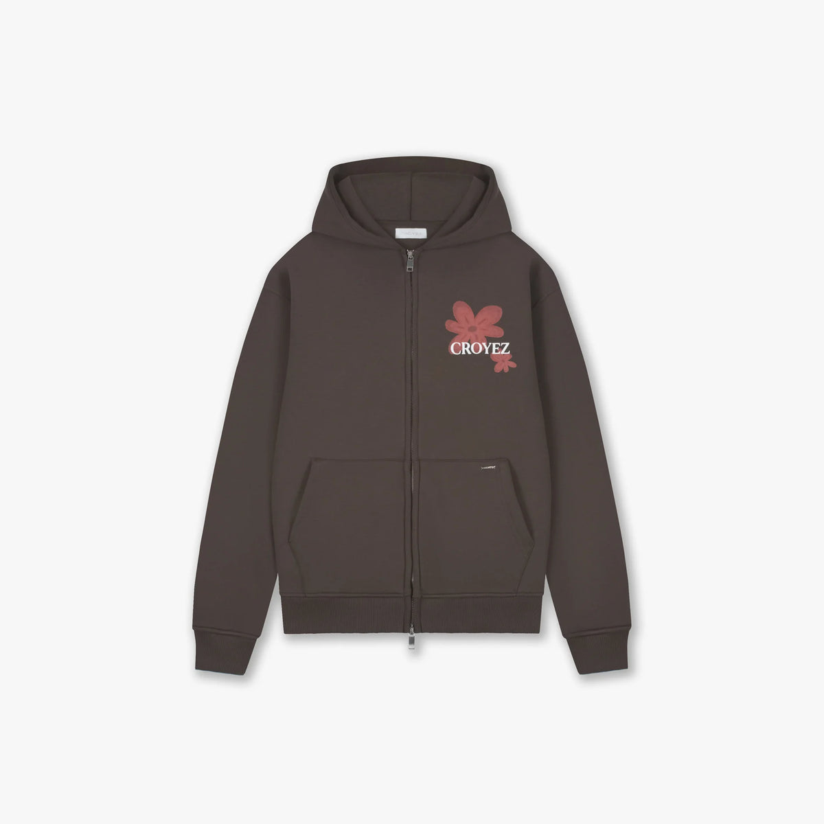 Croyez Botanique Zip Hoodie- Brown