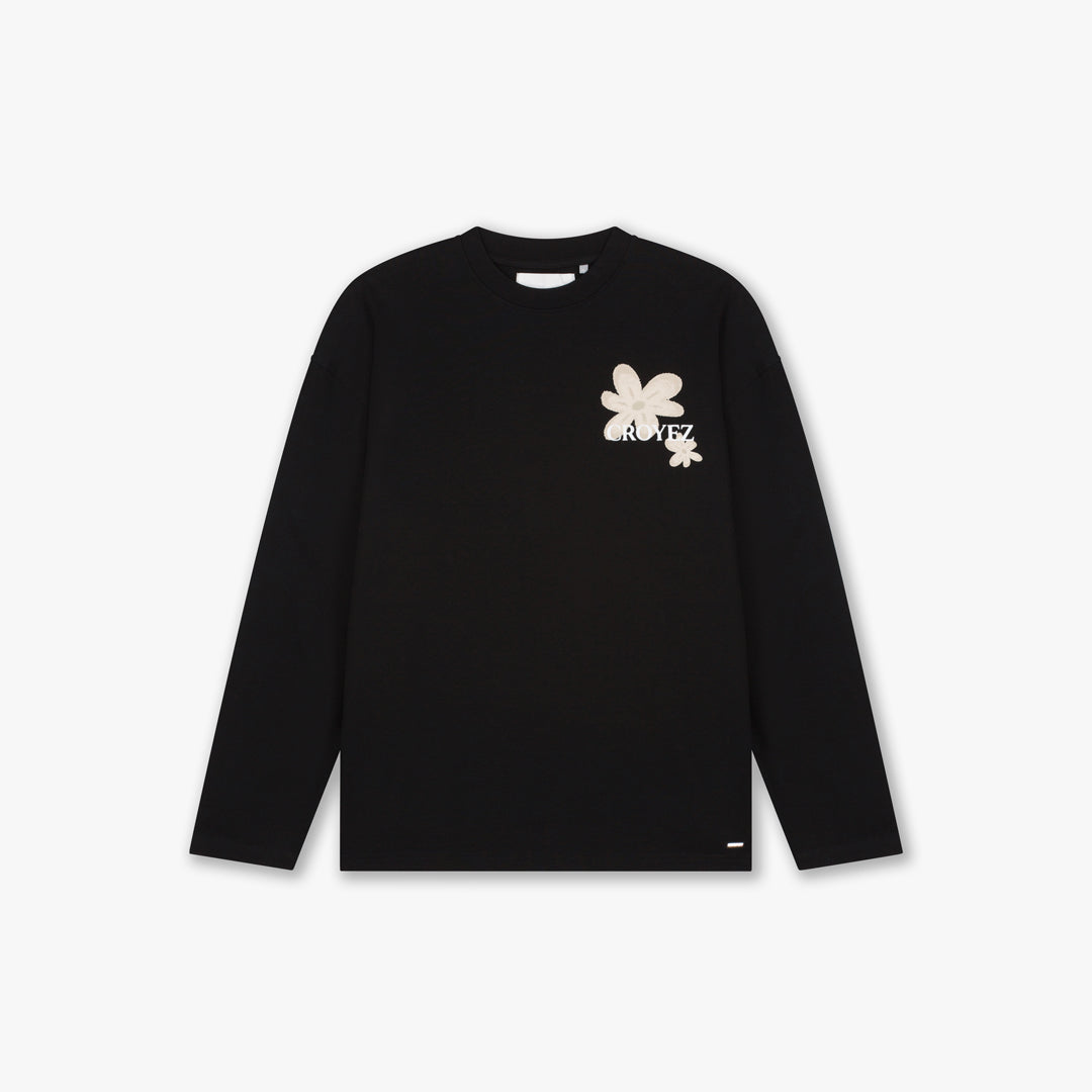 Croyez Botanique Longsleeve T-Shirt- Black