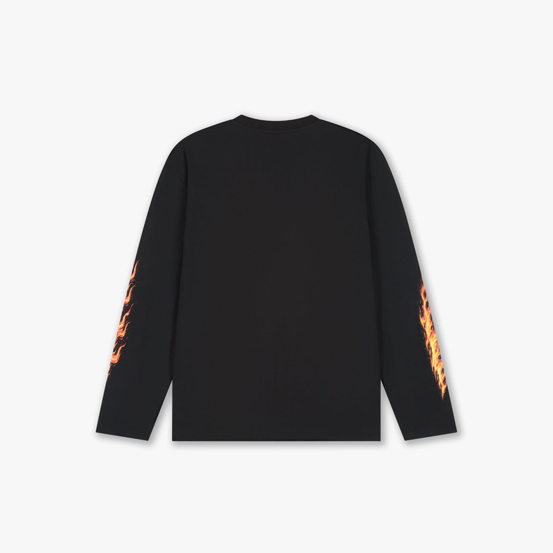 Croyez Firestorm Longsleeve T-Shirt- Black