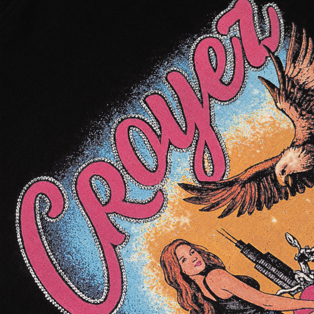 Croyez Midnight Eagle Longsleeve T-Shirt- Black
