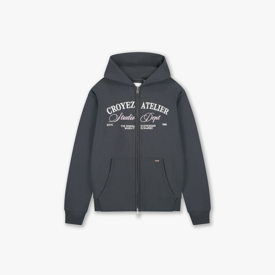 Croyez Studio Dept Zip Hoodie- Antra