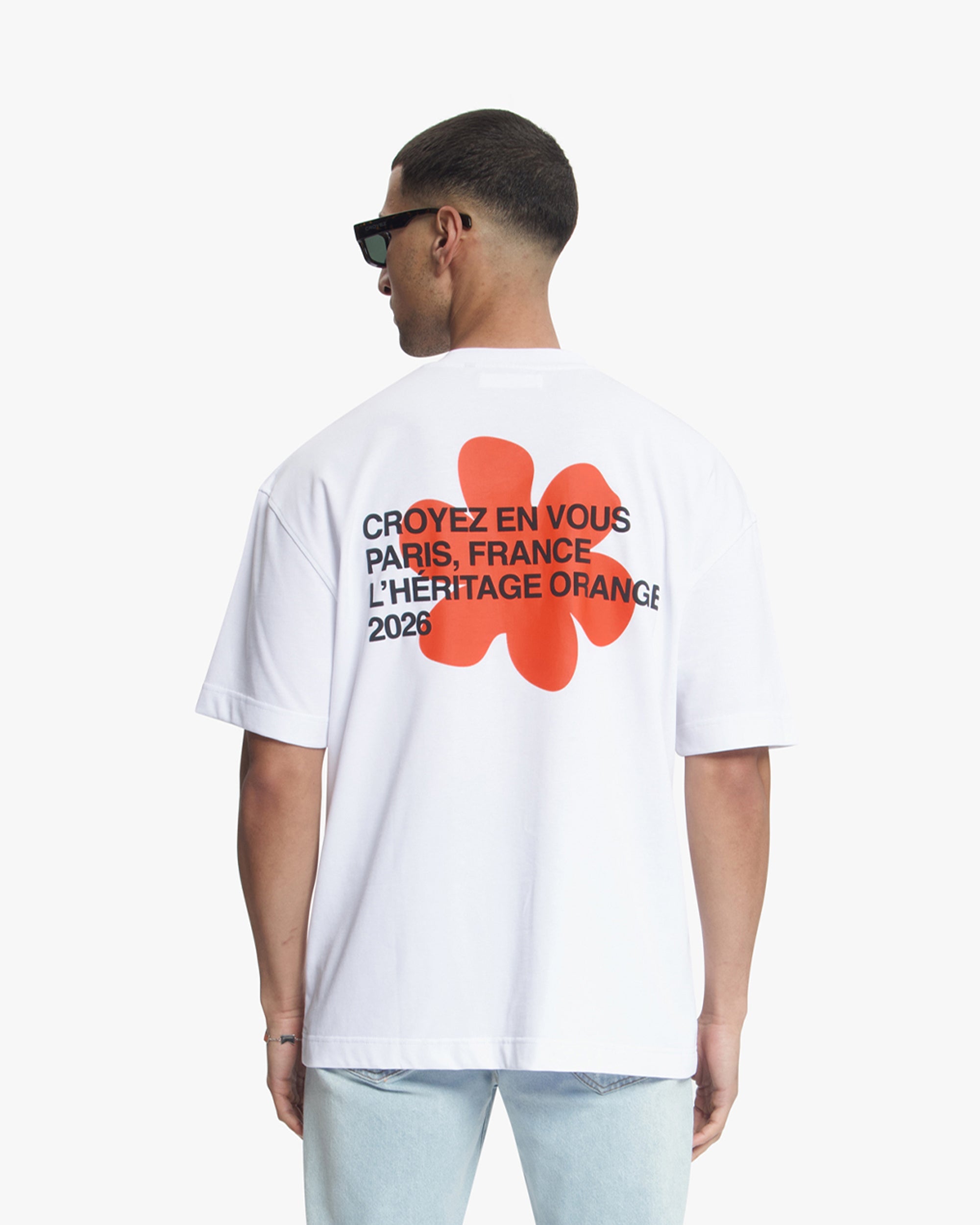 Croyez Silhoutte T-Shirt- Orange