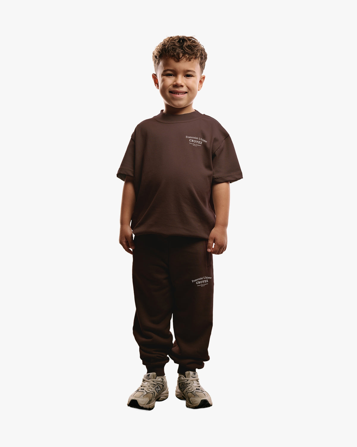 Croyez Mini Fraternité T-Shirt- Brown