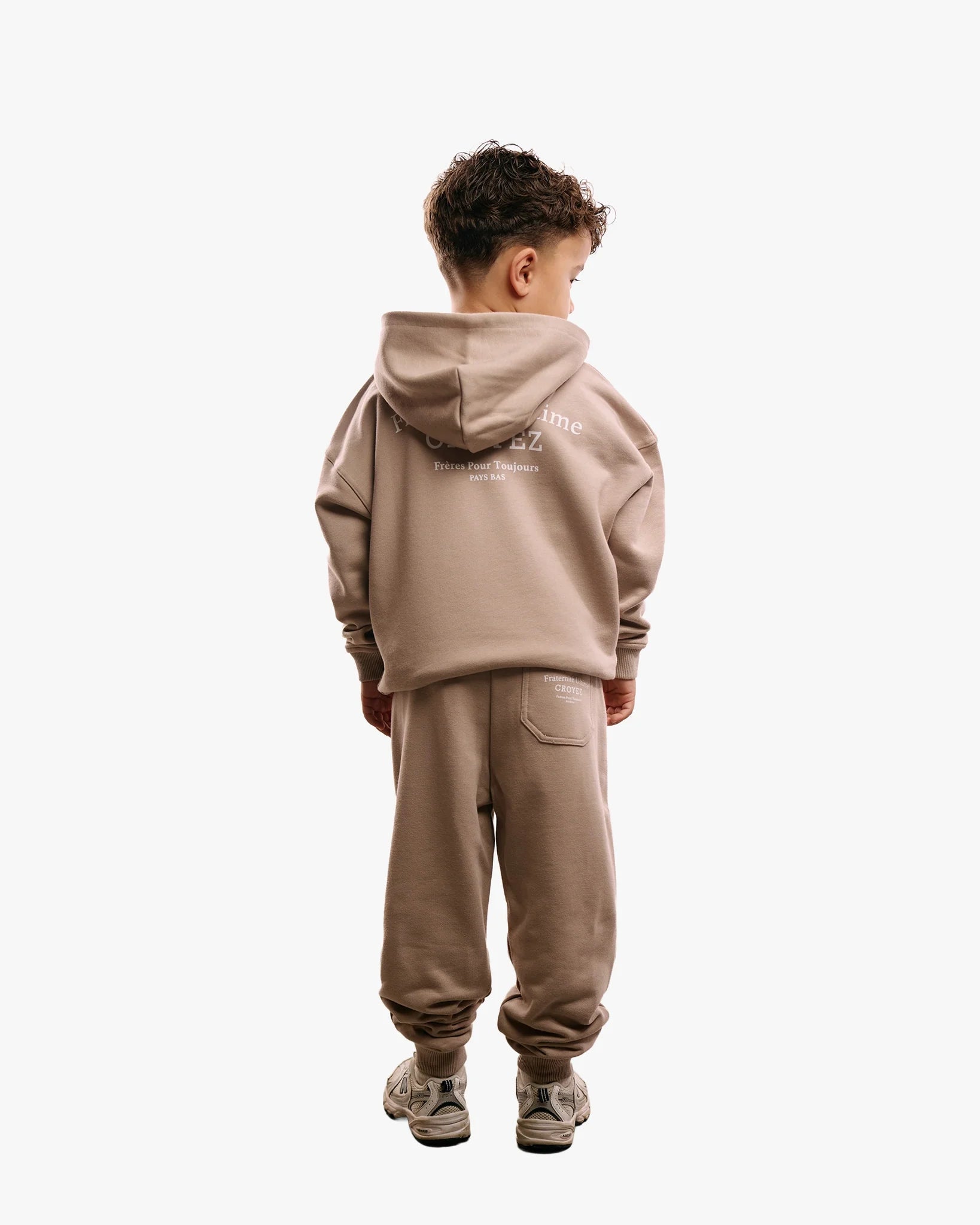Croyez Mini Fraternite Zip-Hoodie- Sand