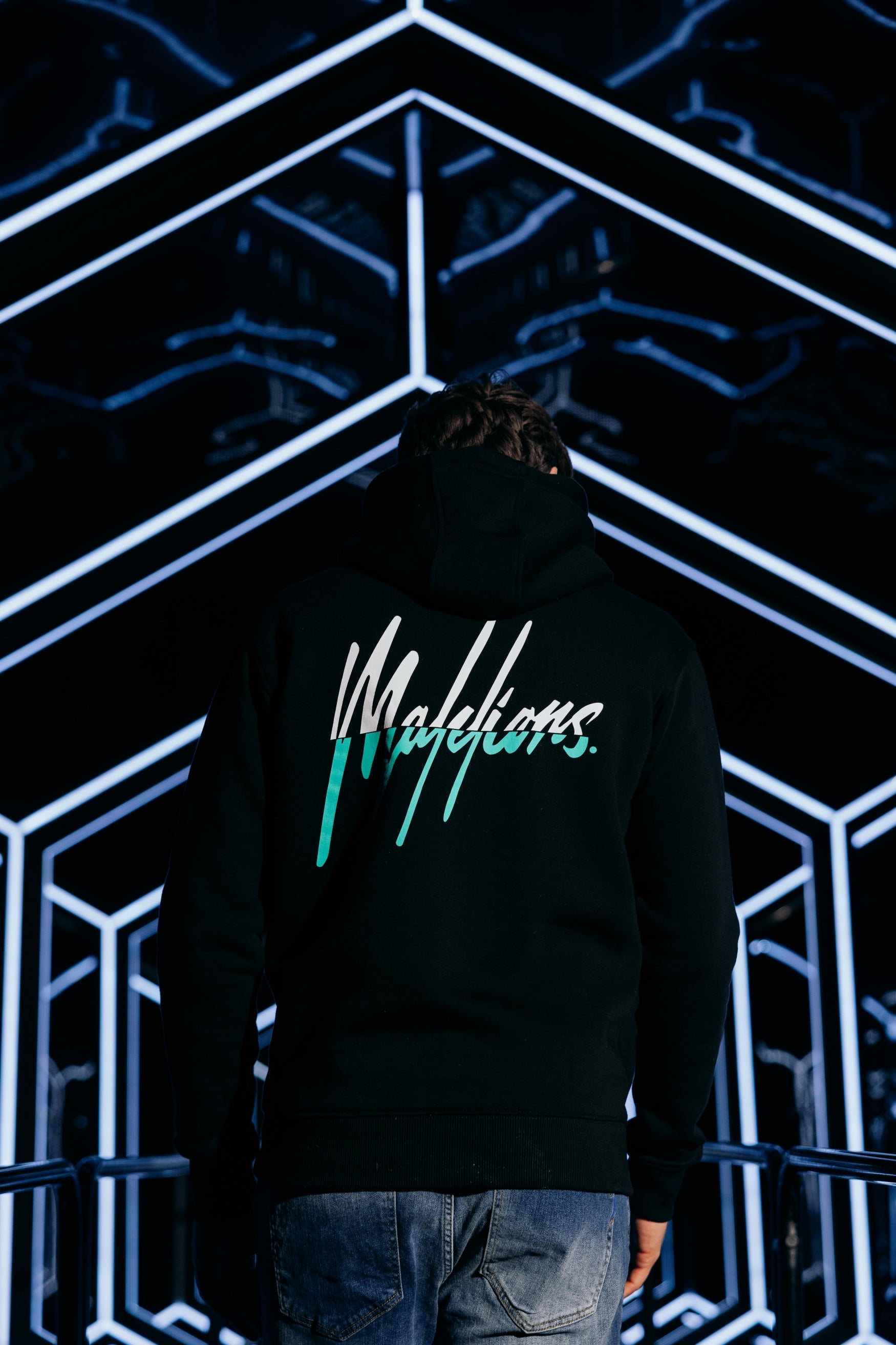 Malelions BF Split Hoodie- Black