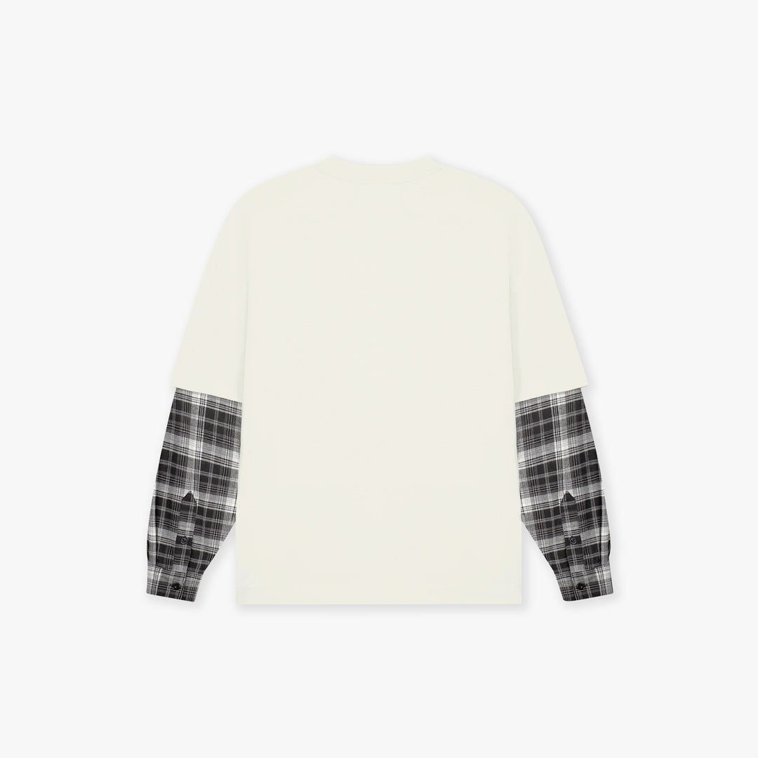 Croyez Layered Race T-Shirt - Light Beige