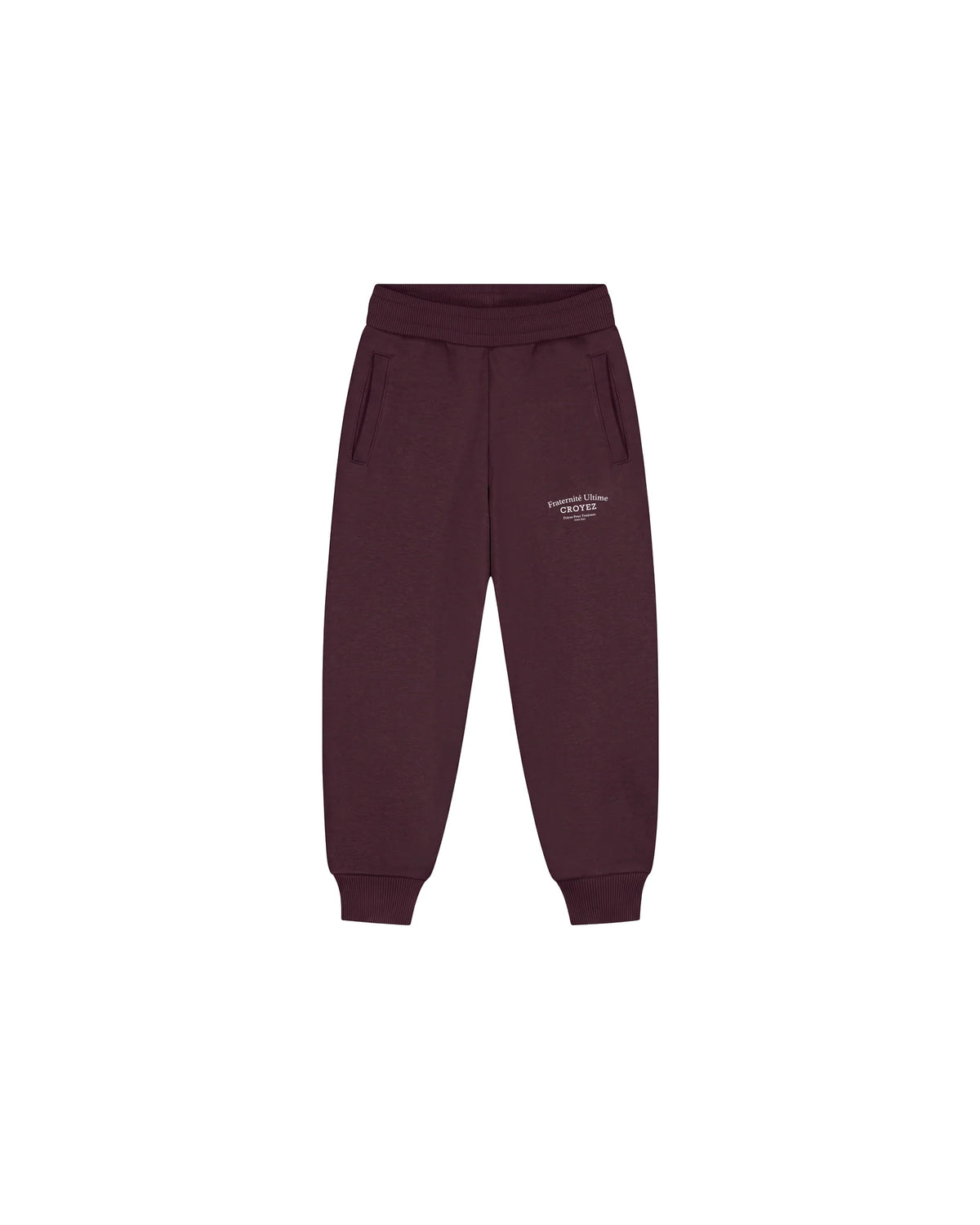 Croyez Mini Fraternité Ultime Sweatpants- Raisin Red