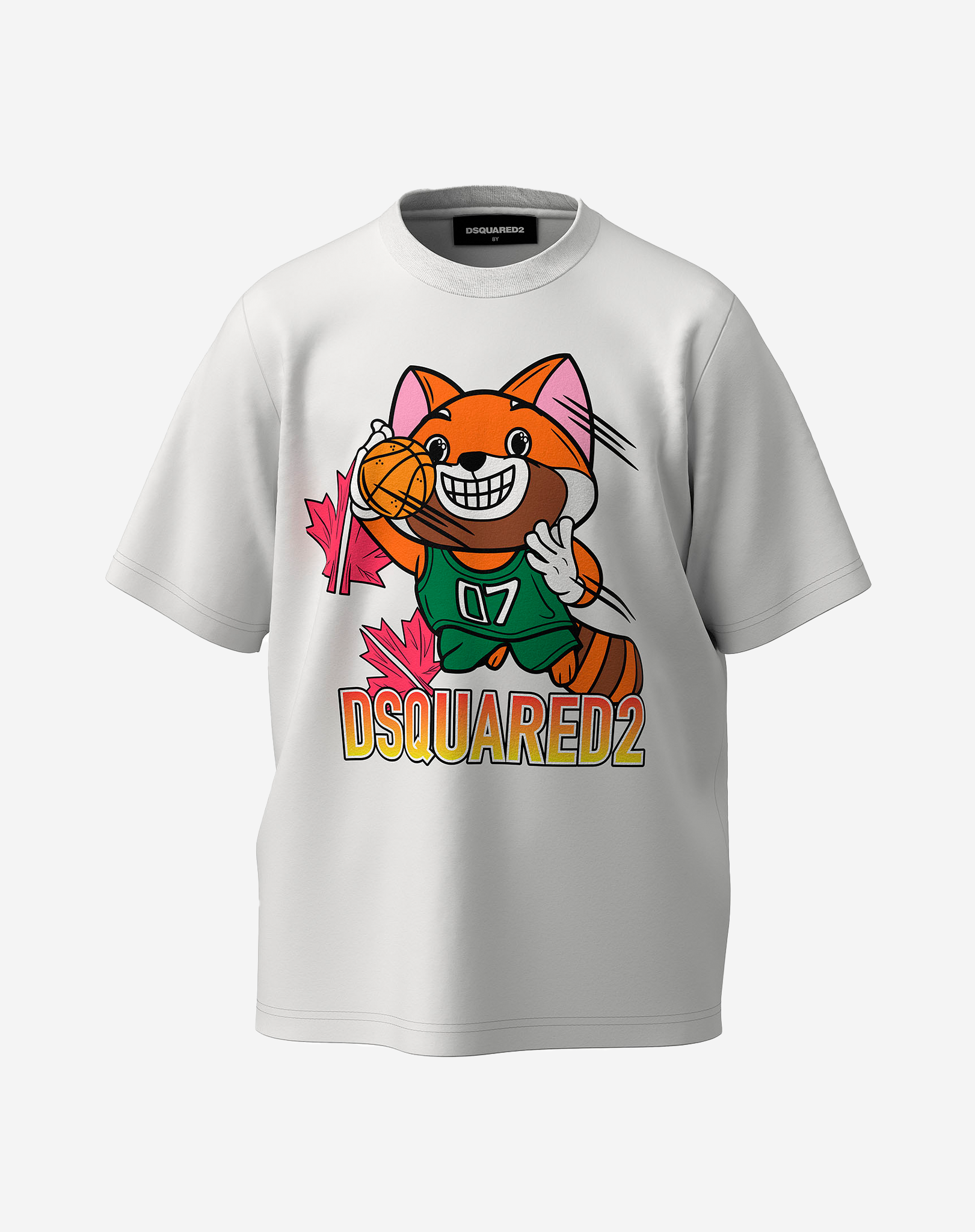 Dsquared2 Junior Fox T-shirt Wit
