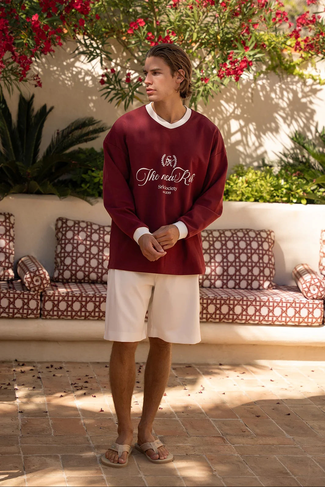 Super Rich Kids Oversized Jersey The New Rich - Burgundy