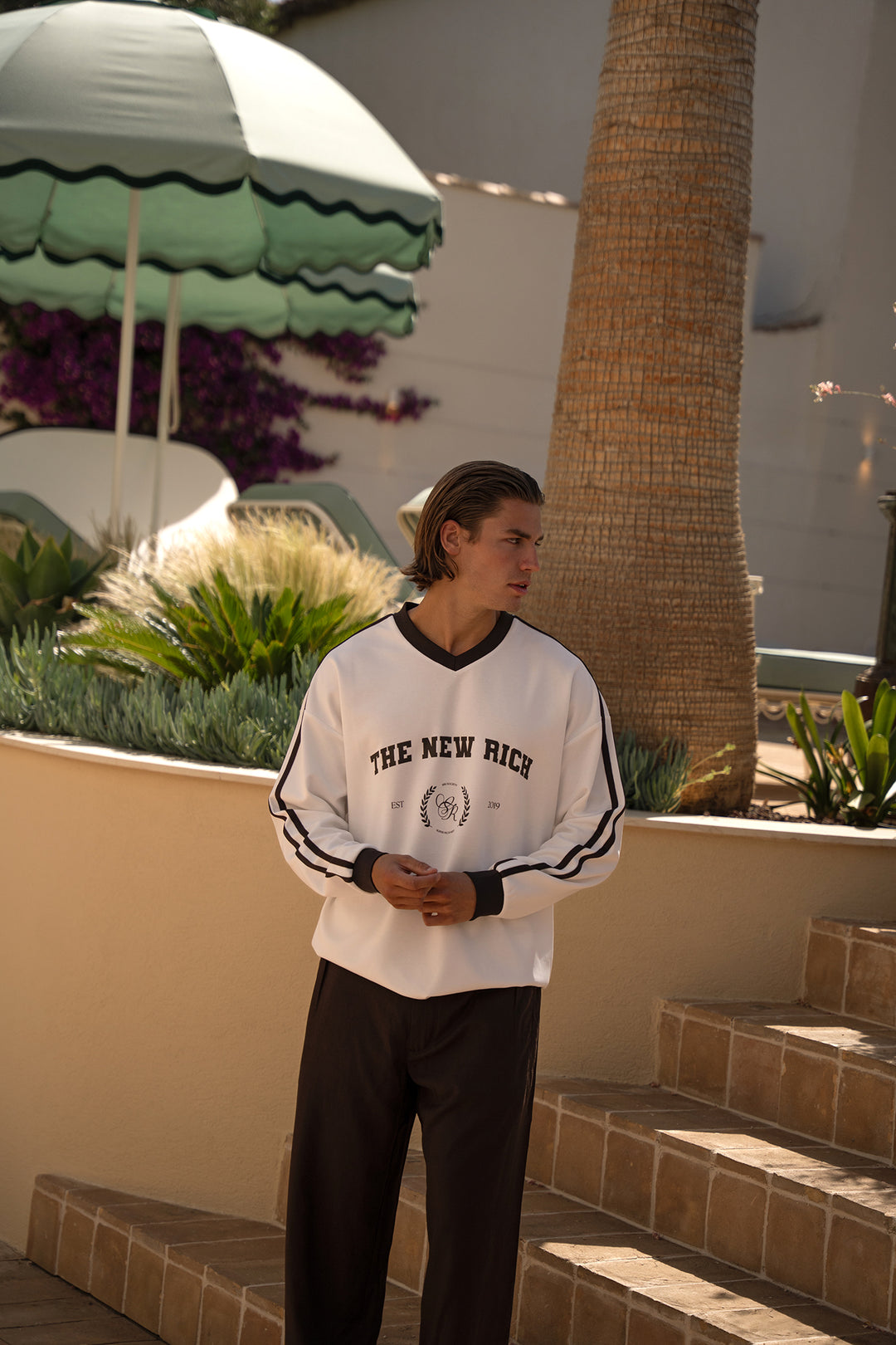 Super Rich Kids Jersey The New Rich - Off White/Brown