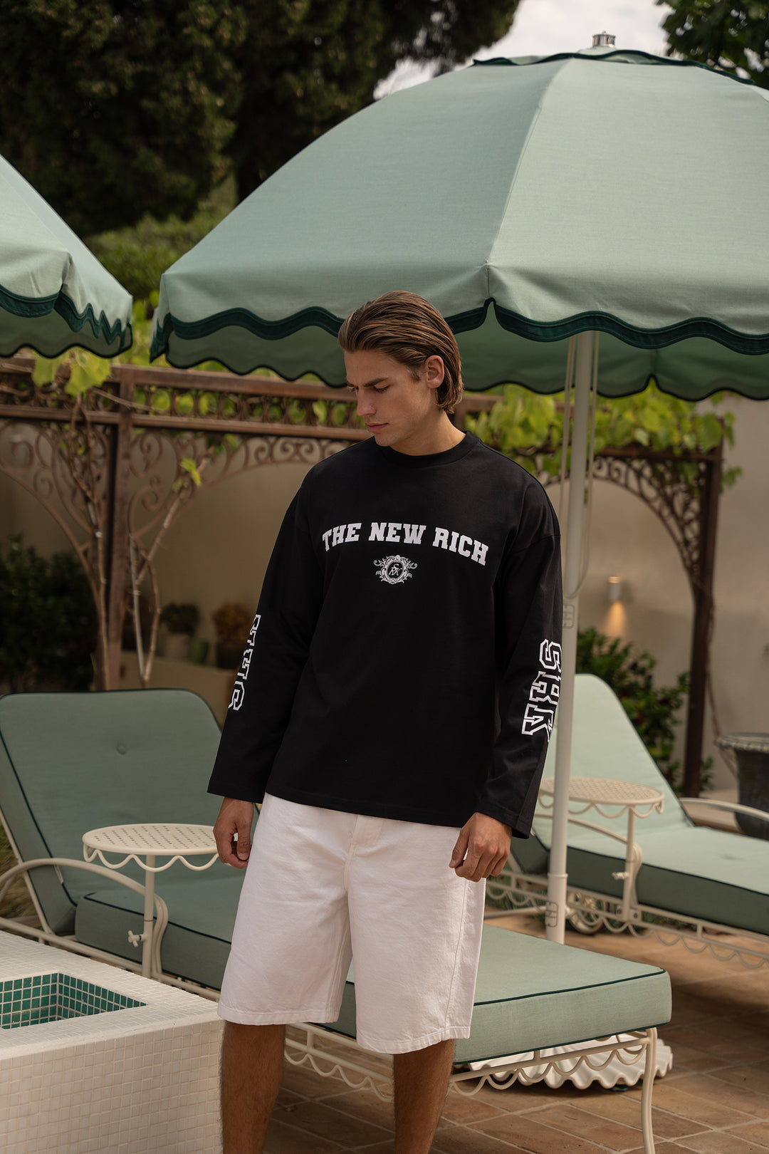 Super Rich Kids The New Rich Longsleeve Tee - Black