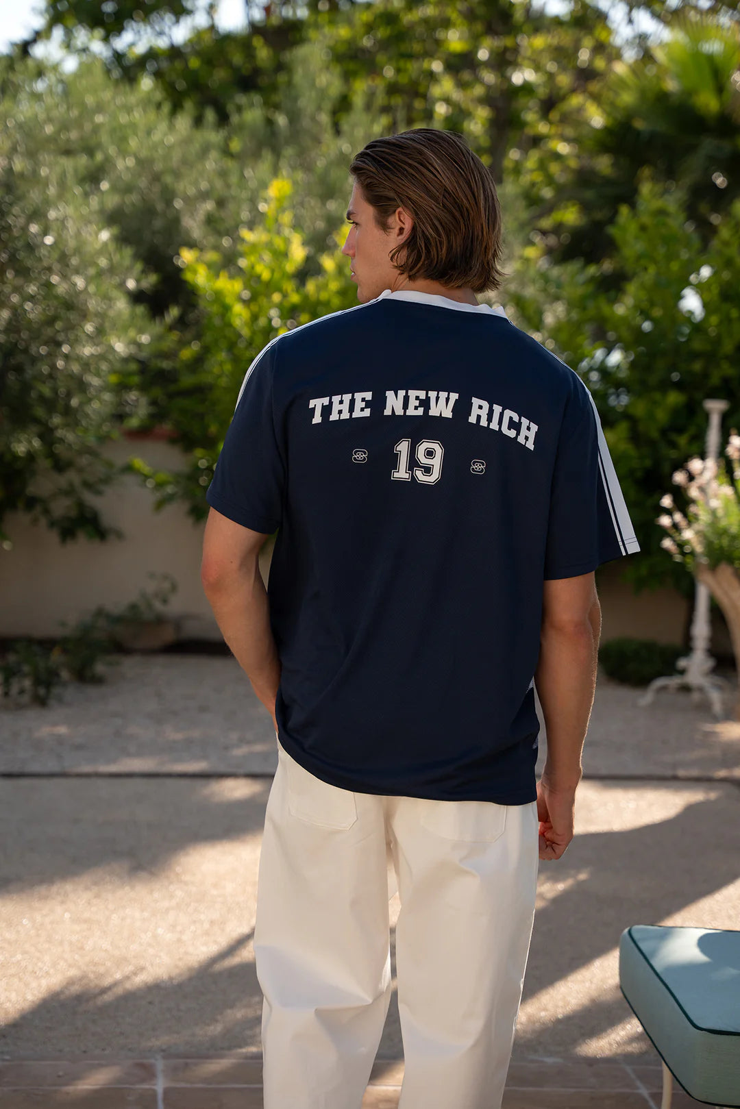 Super Rich Kids Jersey Mesh T-Shirt SRK - Navy