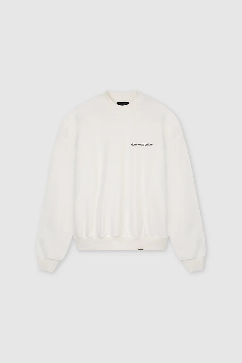 Don't Waste Culture Angel Crewneck Off White