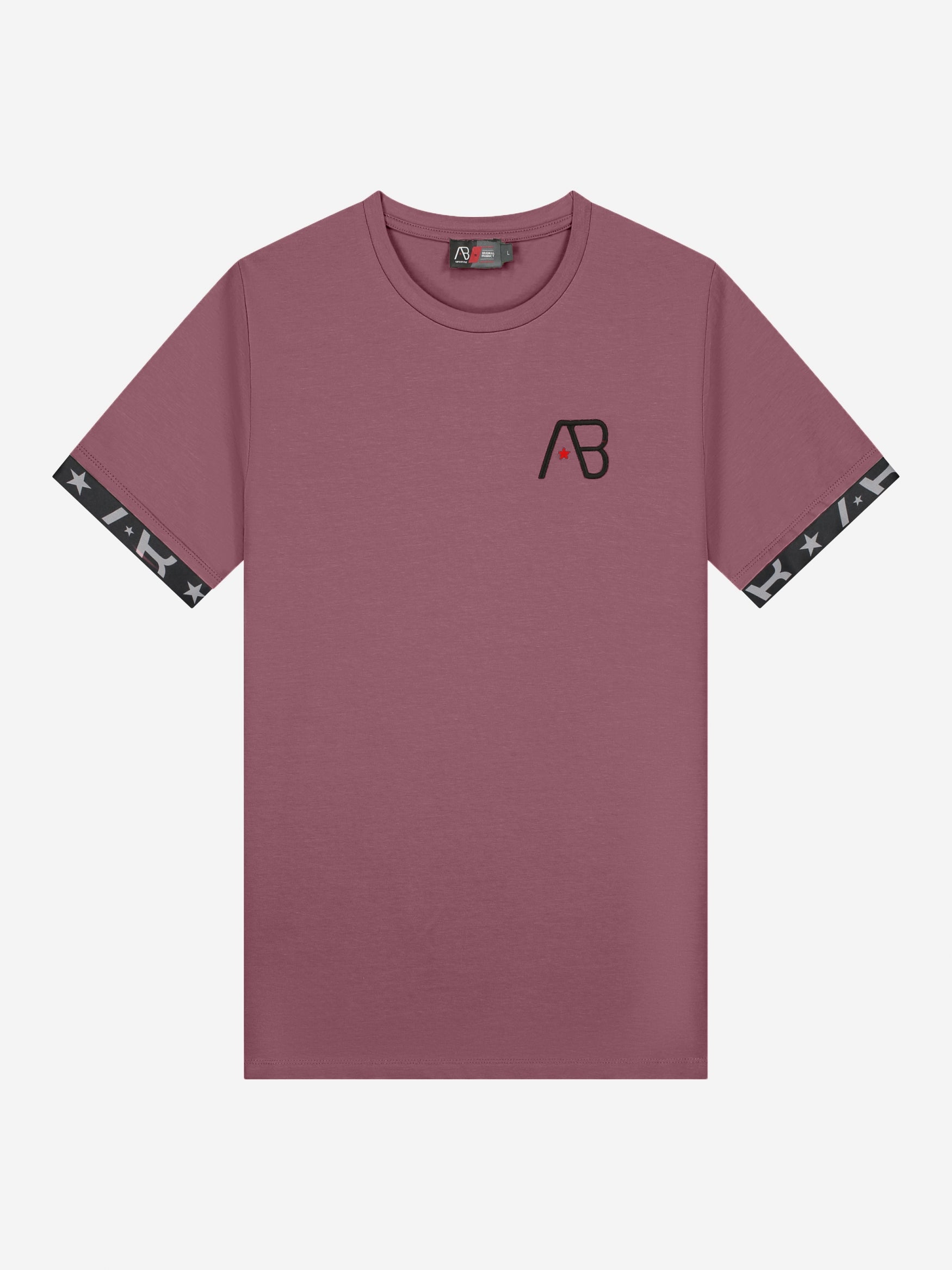 Ab Lifestyle Flag T-shirt- Eggplant