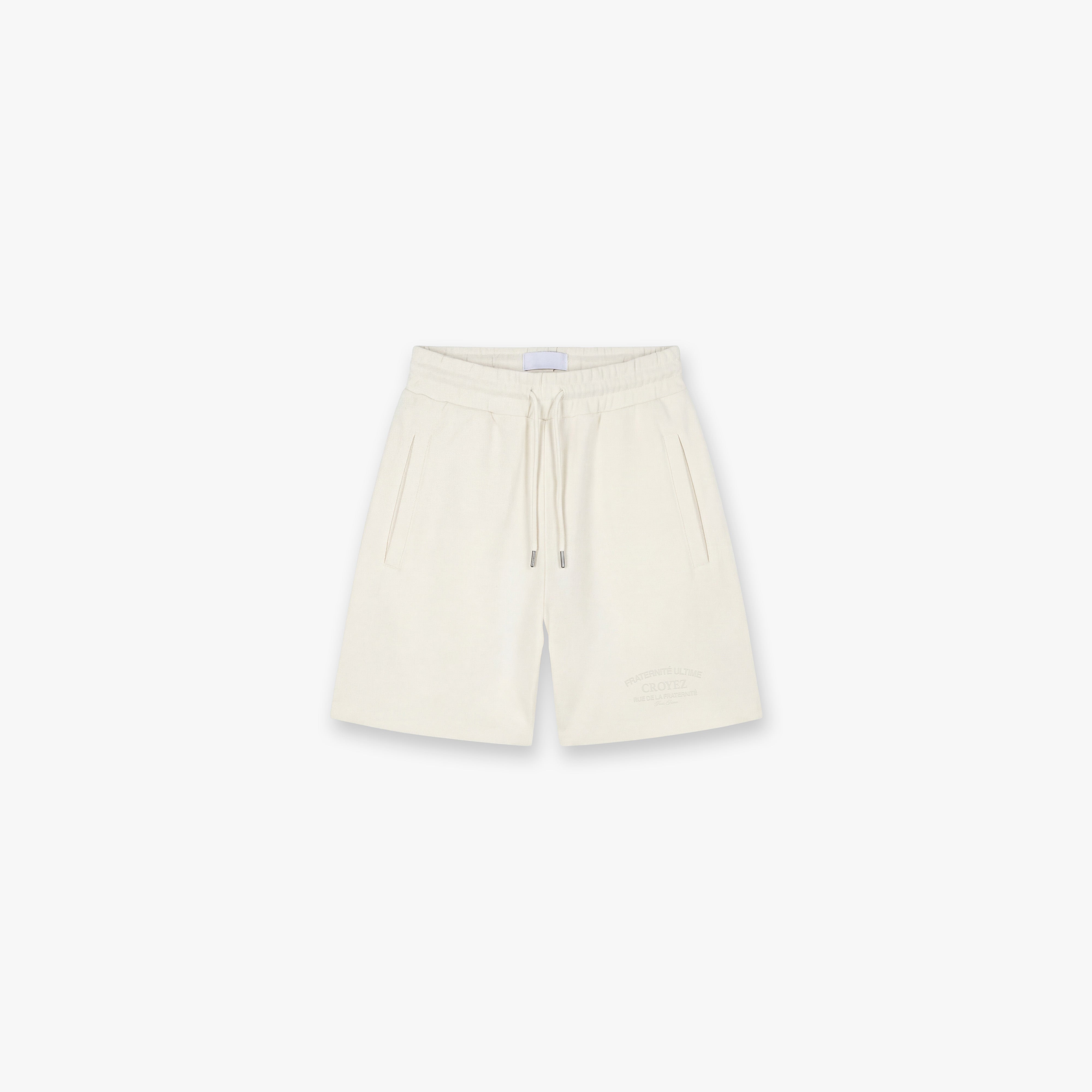 Croyez Original Fraternite Shorts- Off-White