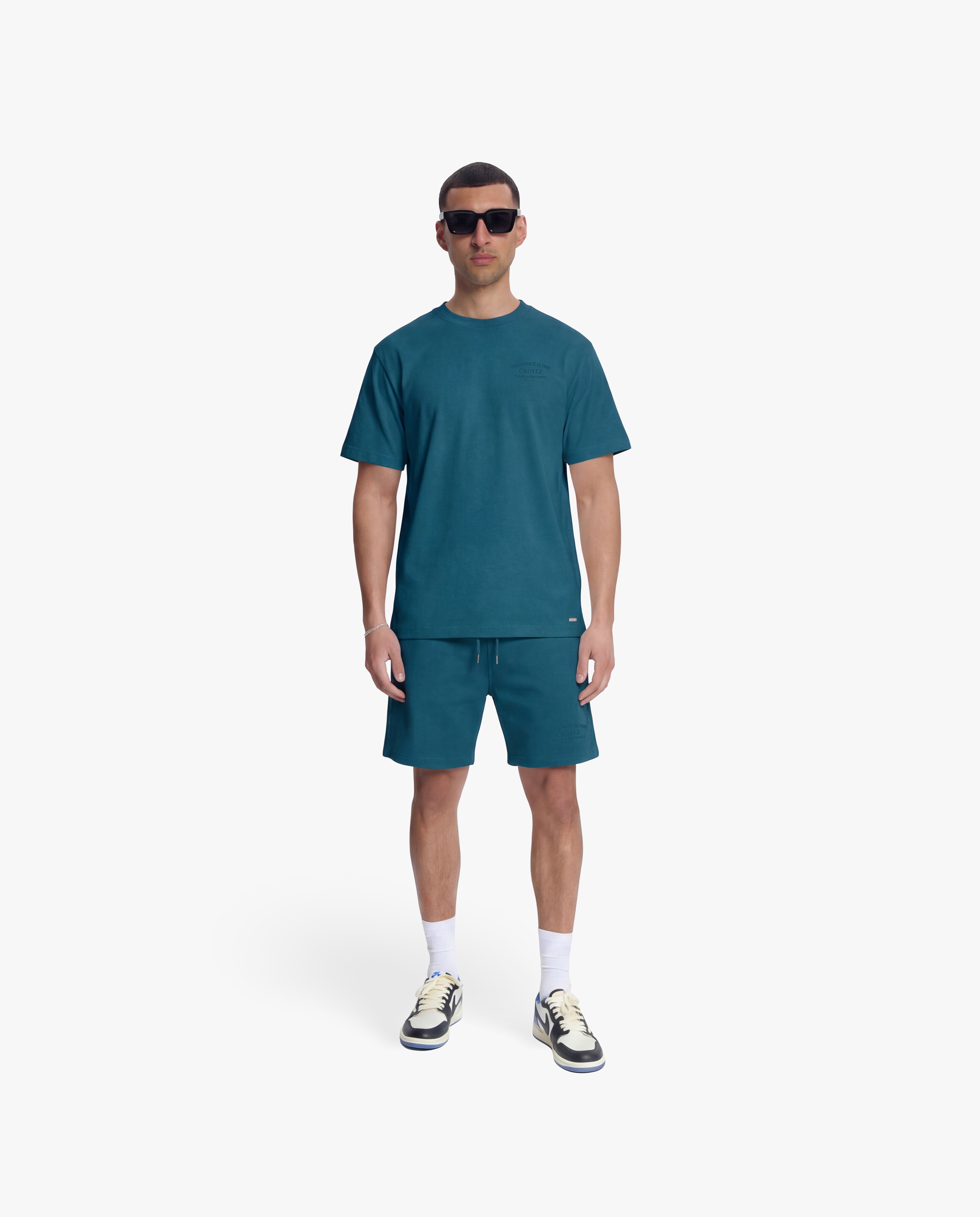 Croyez Original Fraternite Shorts- Dark Teal