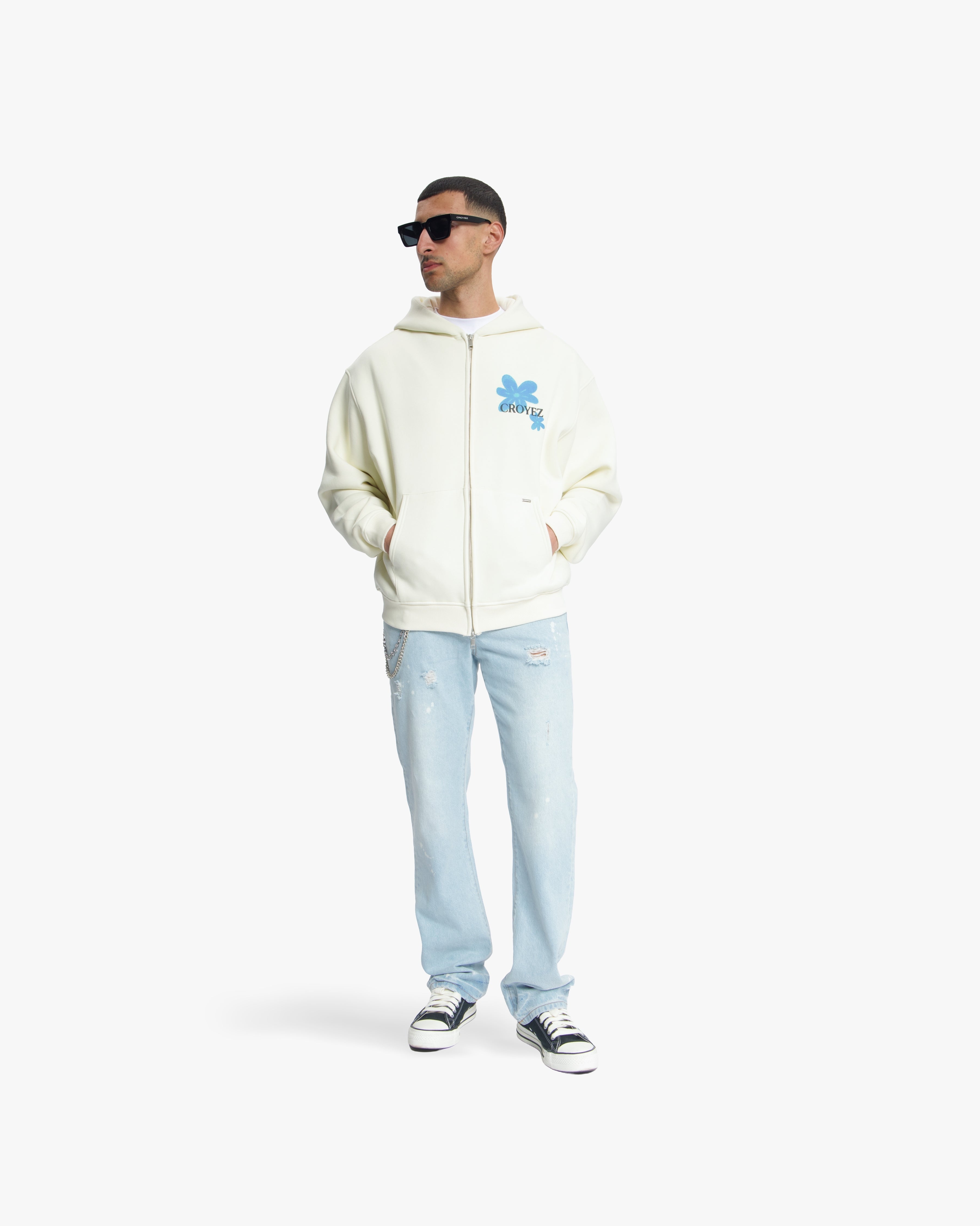 Croyez Botanique Zip Hoodie - Off-White