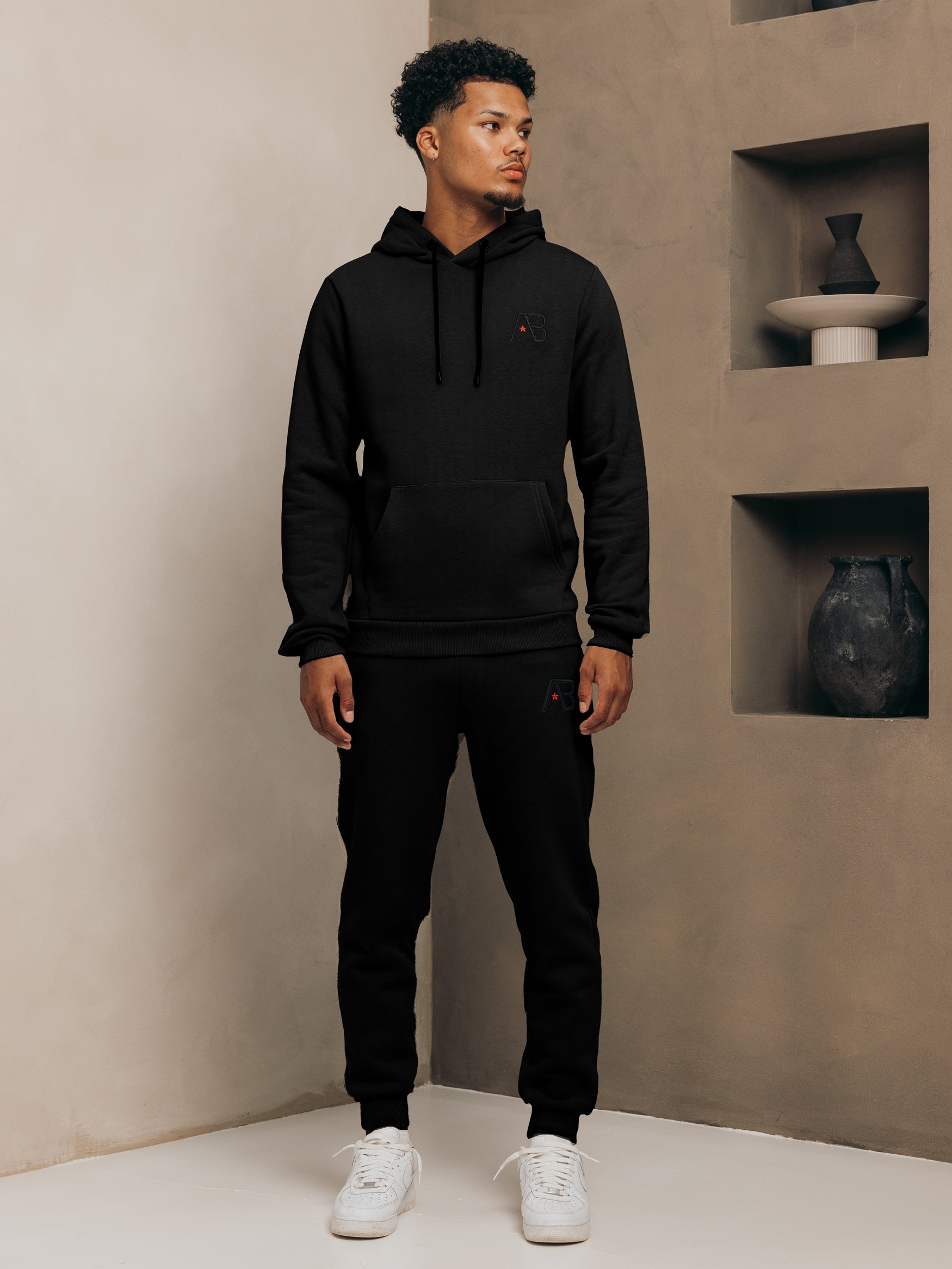 Ab Lifestyle Essential Hoodie- Jet Black