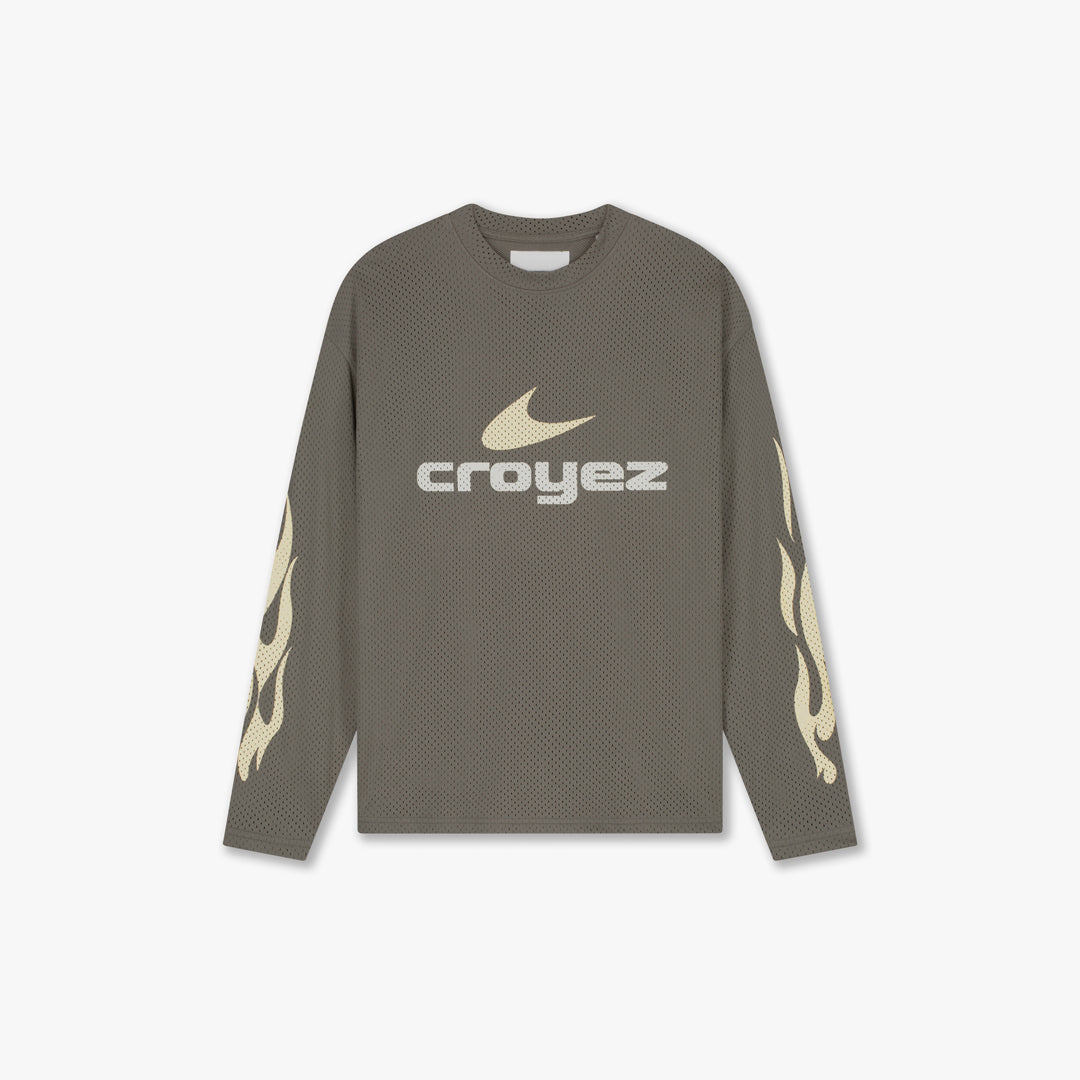 Croyez Service Dept Longsleeve- Washed Brown