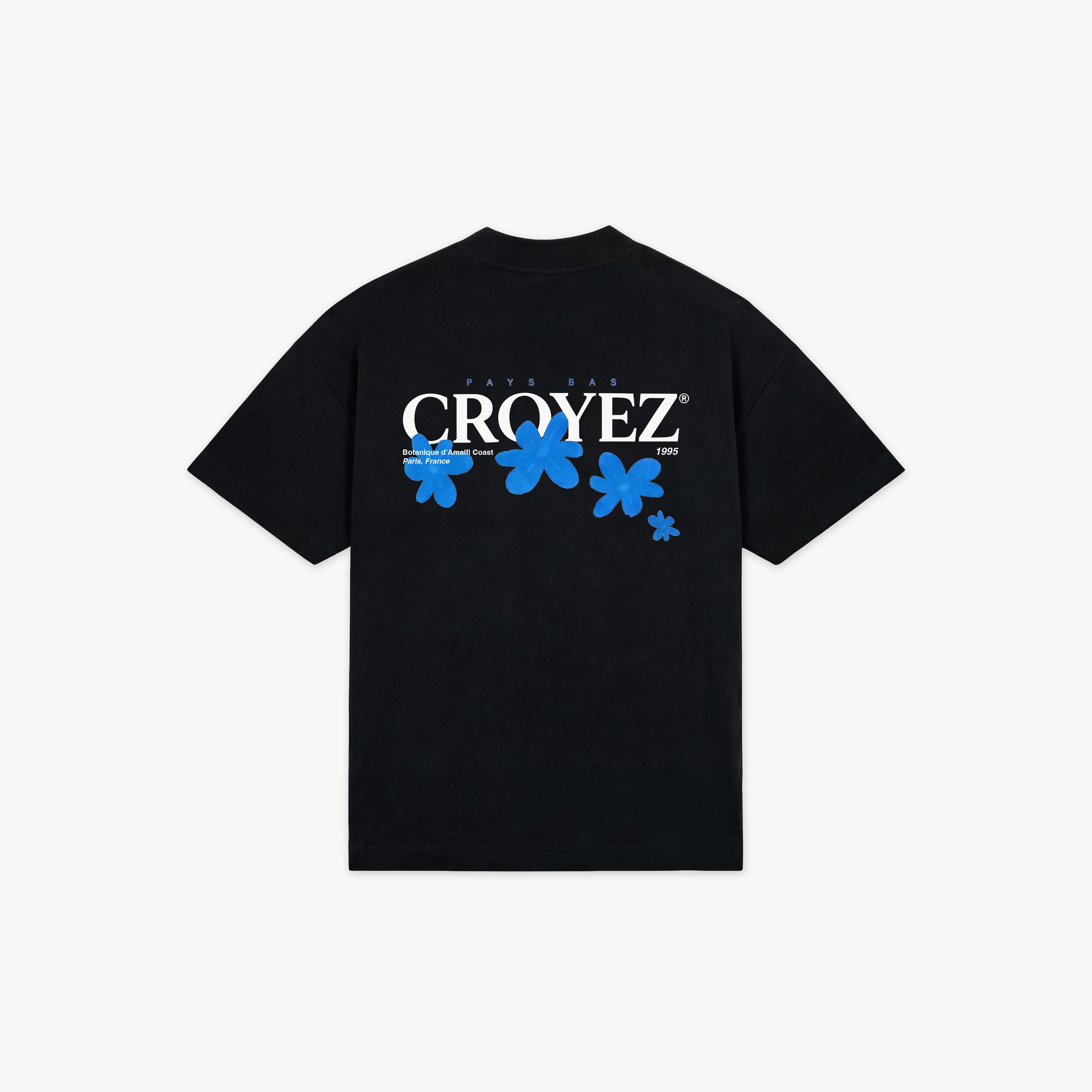 Croyez Botanique T-Shirt- Black/Tiffany Blue