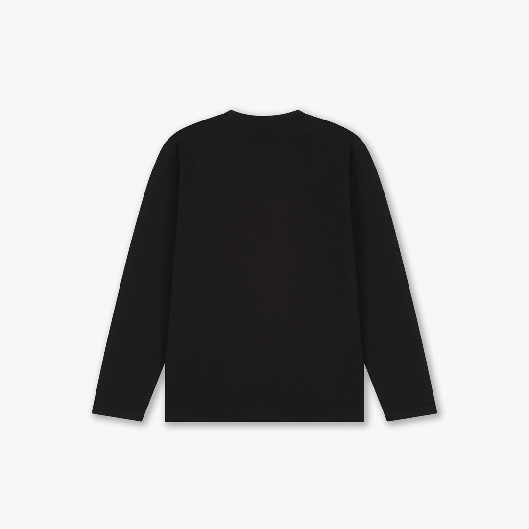Croyez Patch Longsleeve T-Shirt- Black