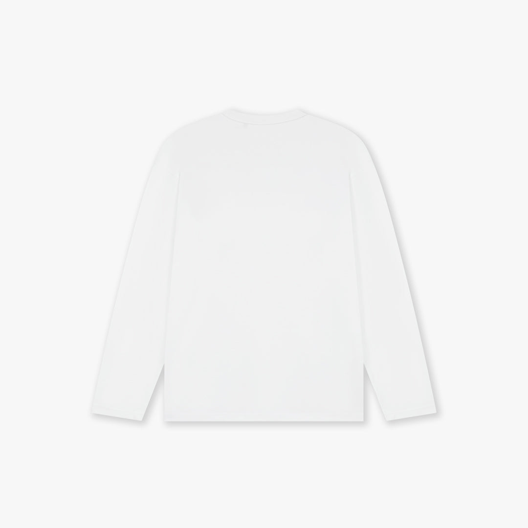 Croyez Patch Longsleeve T-Shirt- White