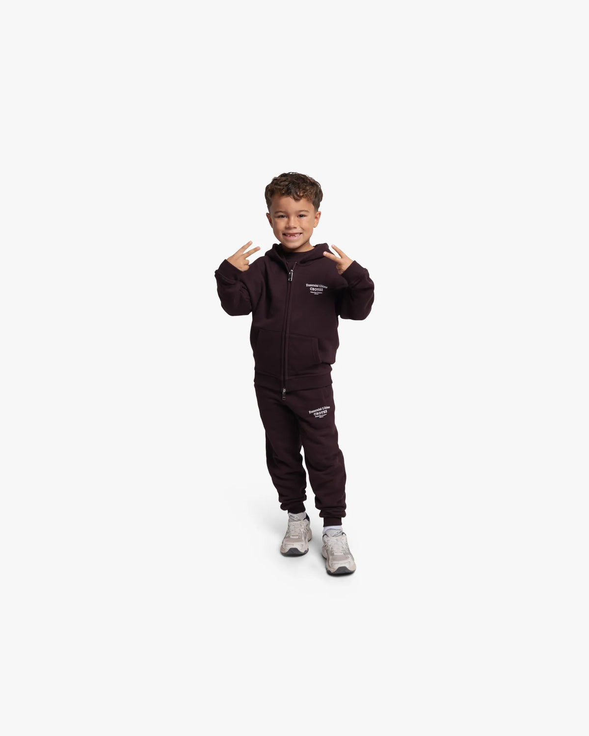 Croyez Mini Fraternité Ultime Sweatpants- Raisin Red