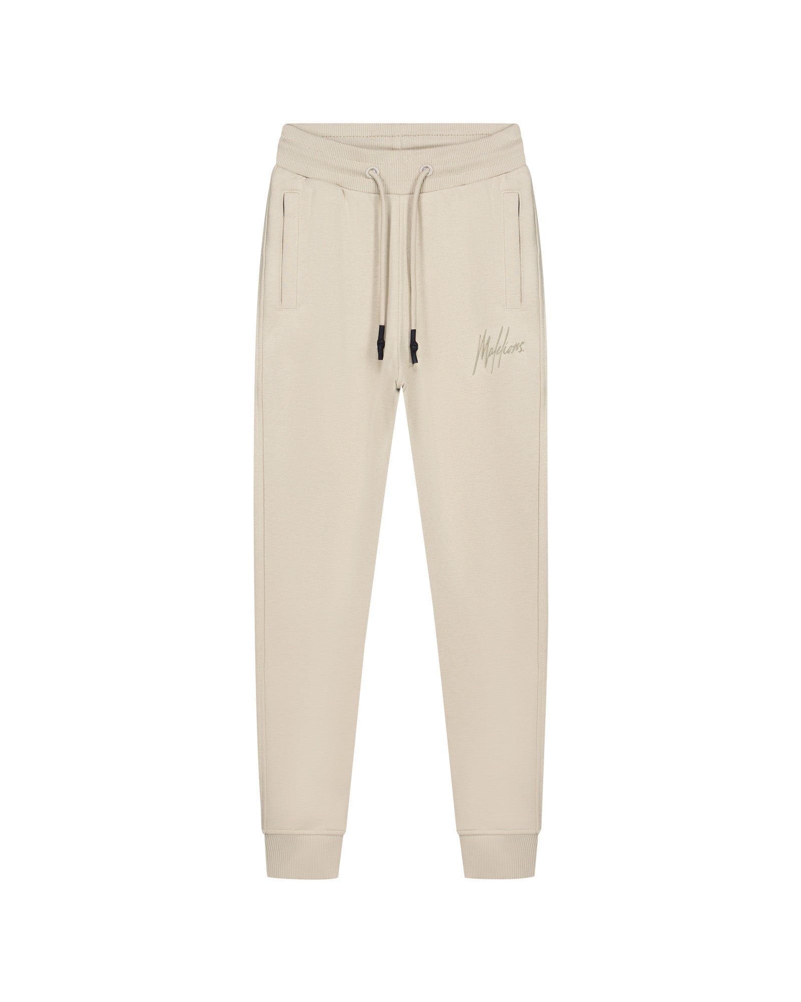 Malelions Junior Striped Signature Jogger - Beige
