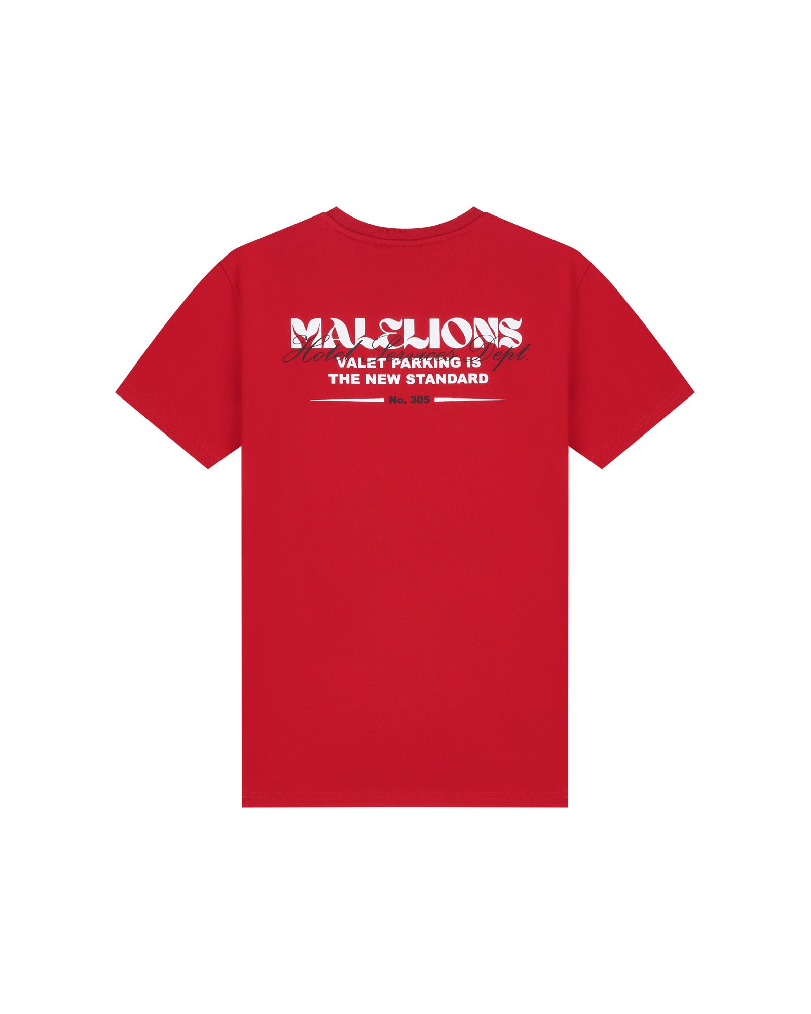 Malelions Junior Relaxed Valet T-Shirt - Red