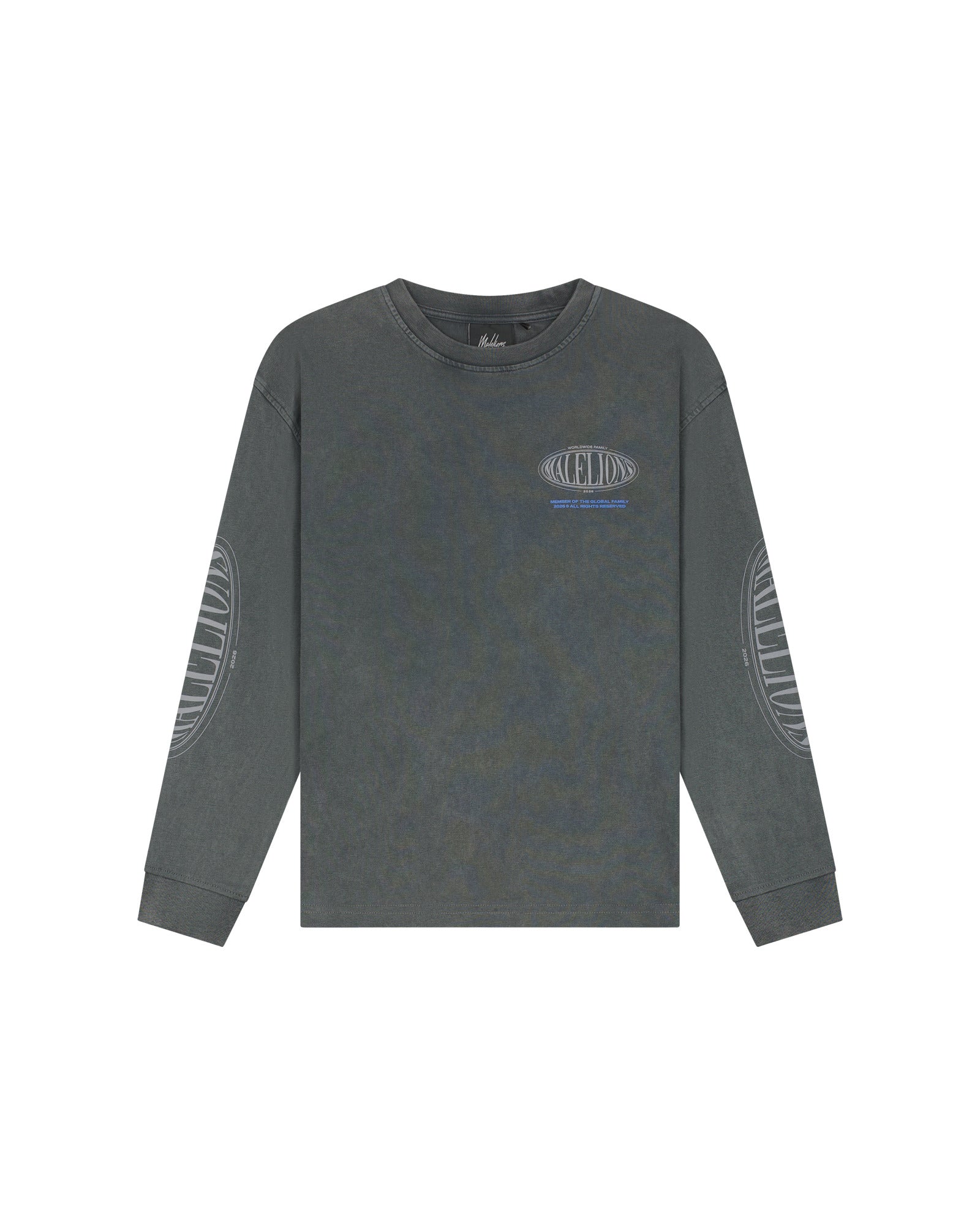 Malelions Junior Relaxed Lifestyle Longsleeve - Acid Wash