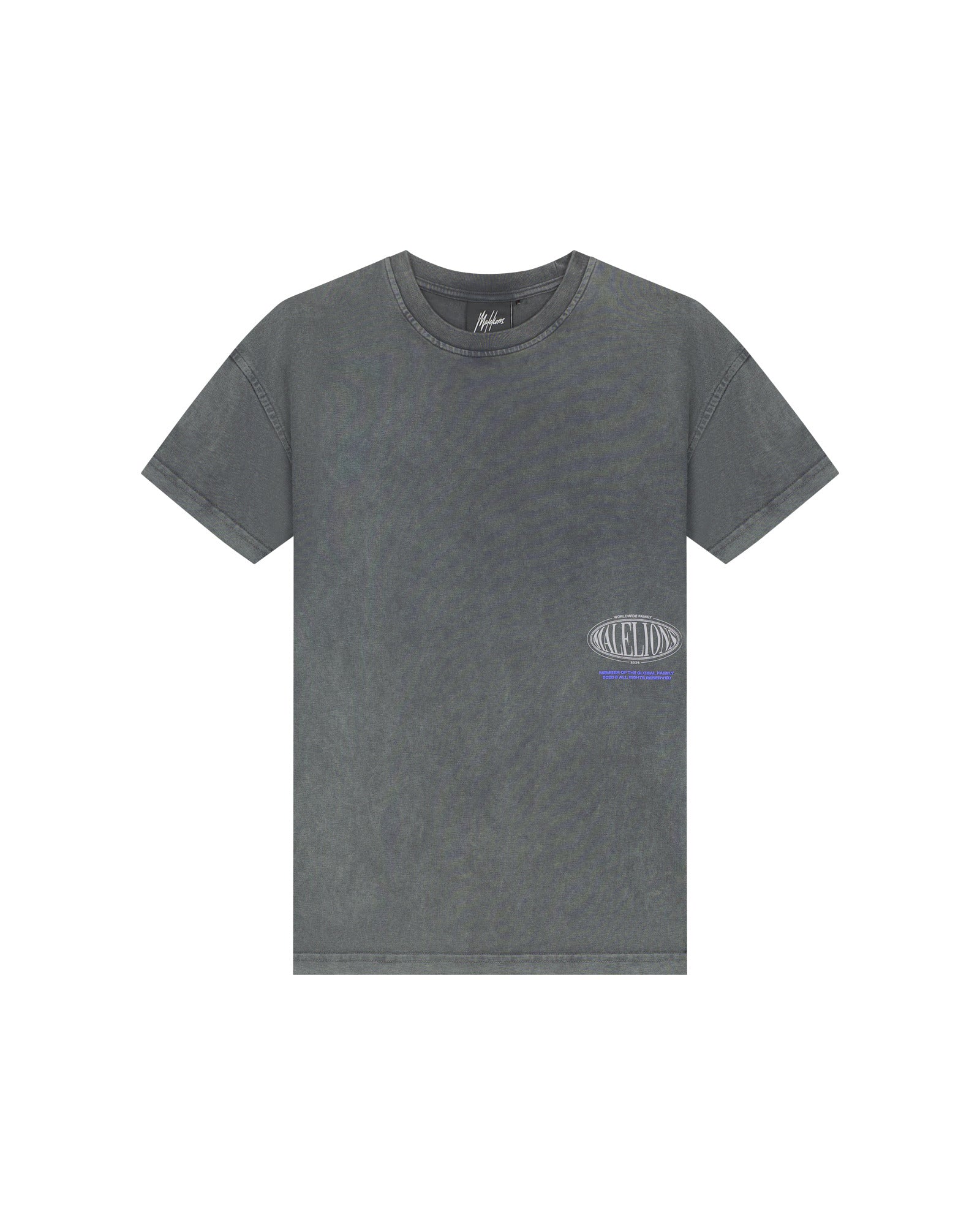 Malelions Junior Relaxed White Heron T-Shirt - Acid Wash