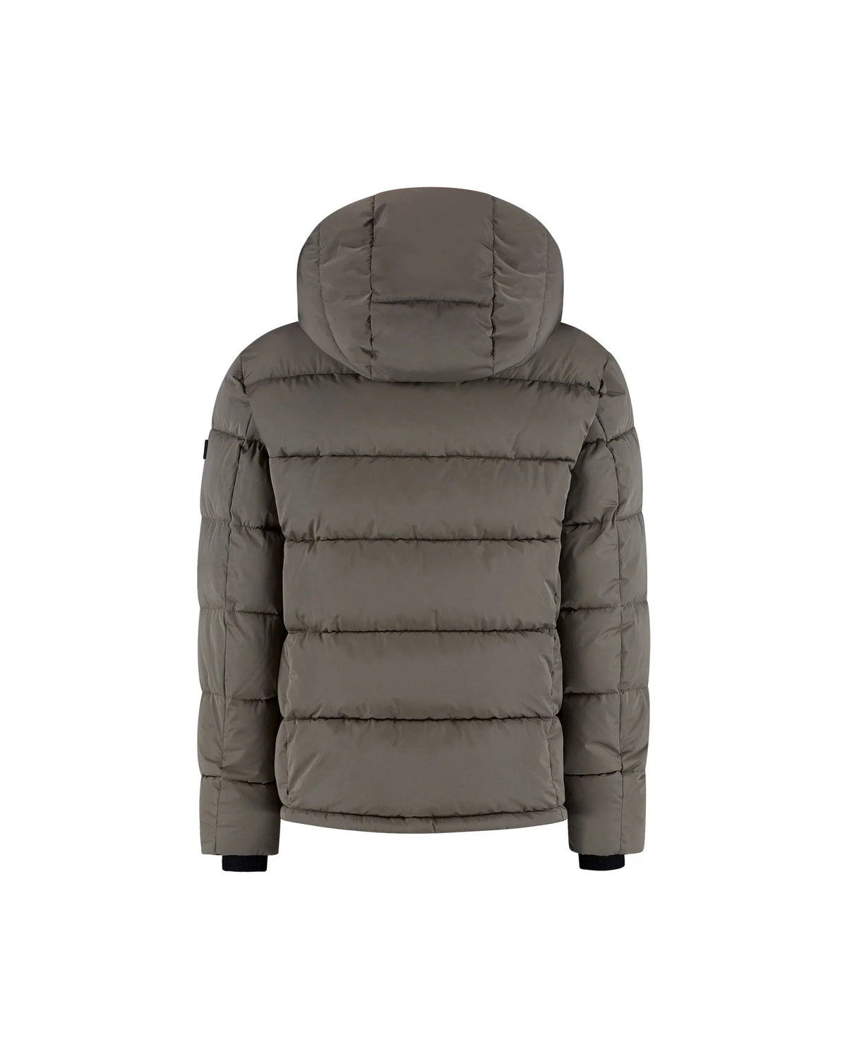 Malelions Junior Hooded Puffer Jacket - Dark Taupe