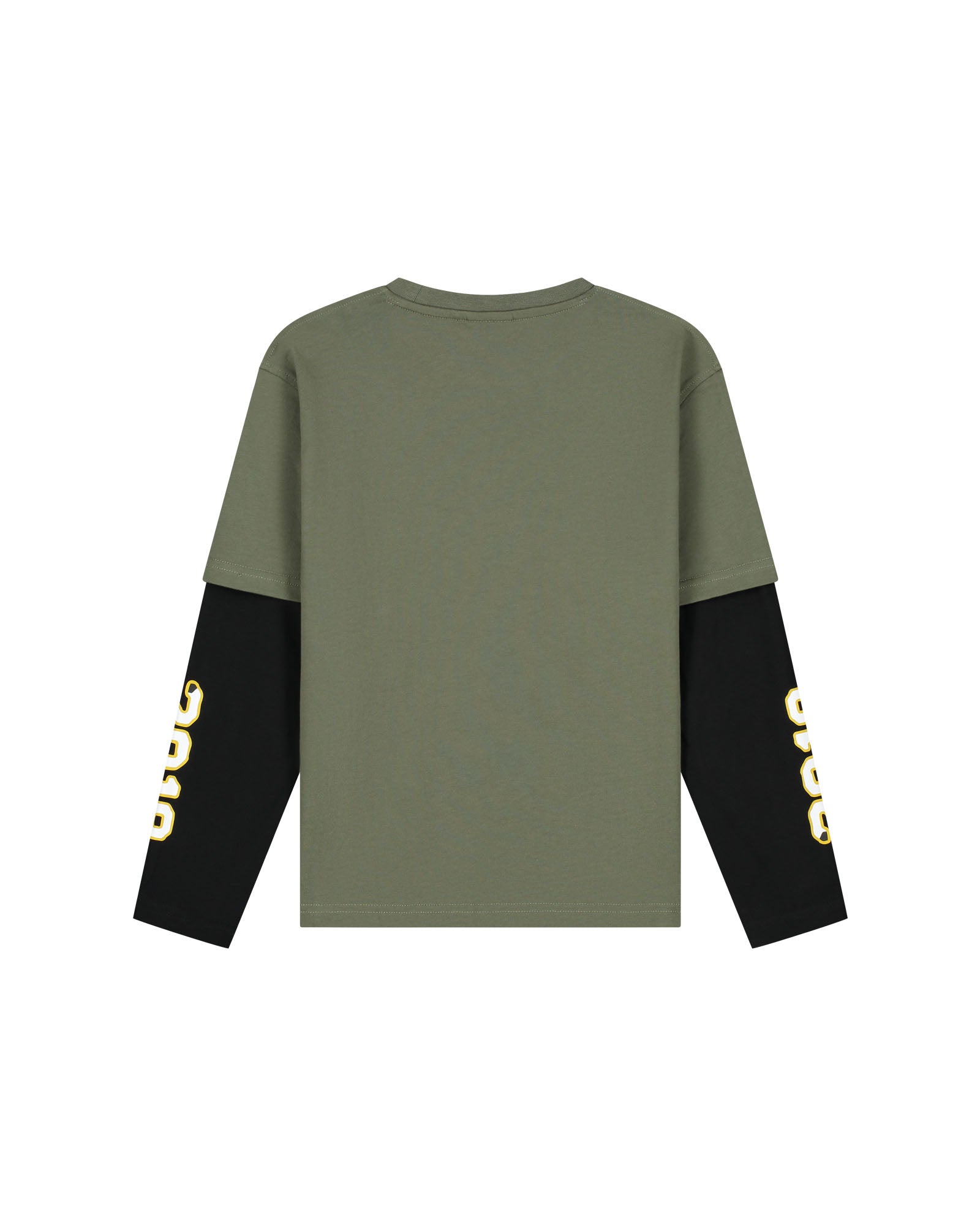 Malelions Junior College Double Layered Longsleeve T-Shirt - Dark Olive