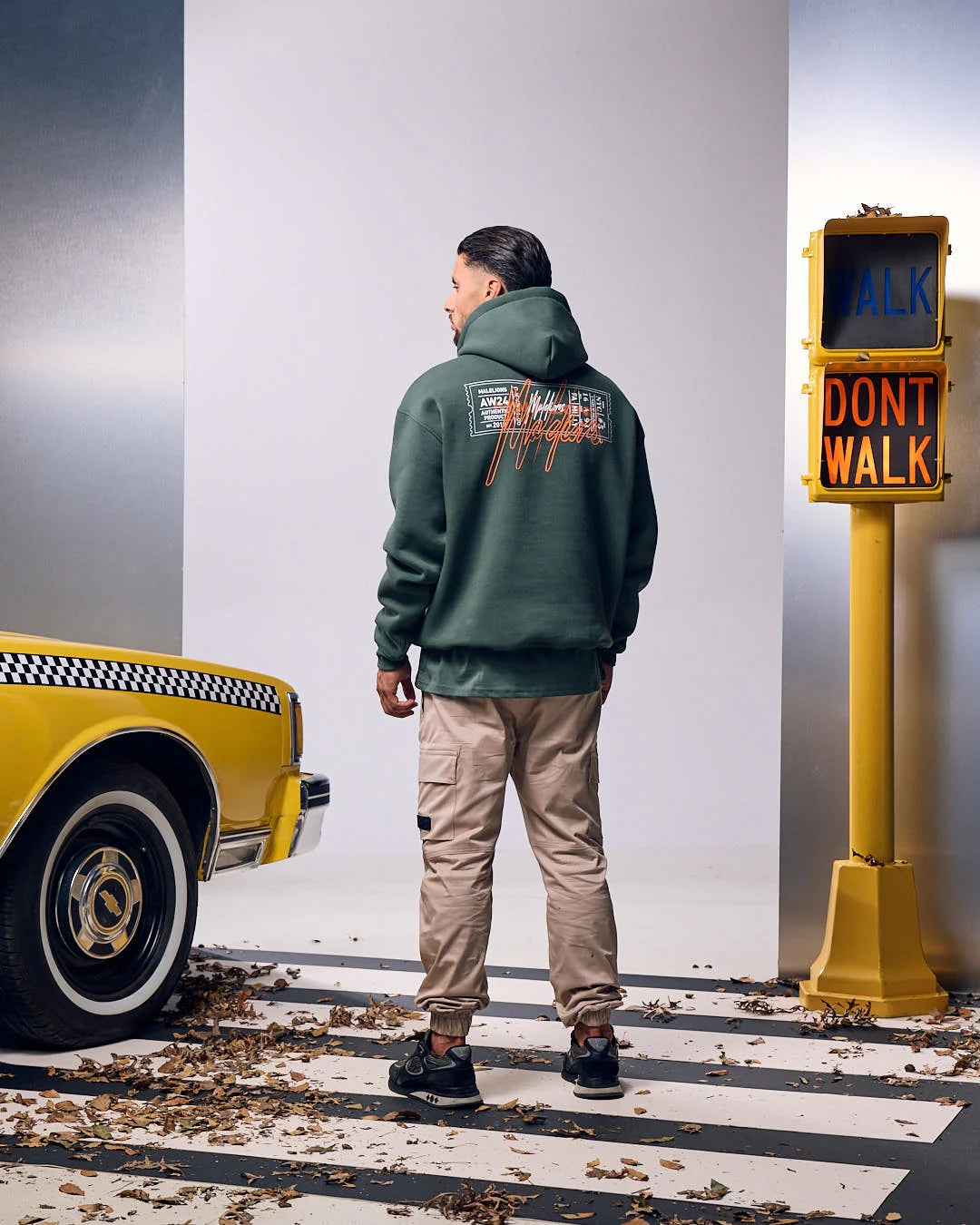 Malelions Oversized Ticket Hoodie- Dark Green