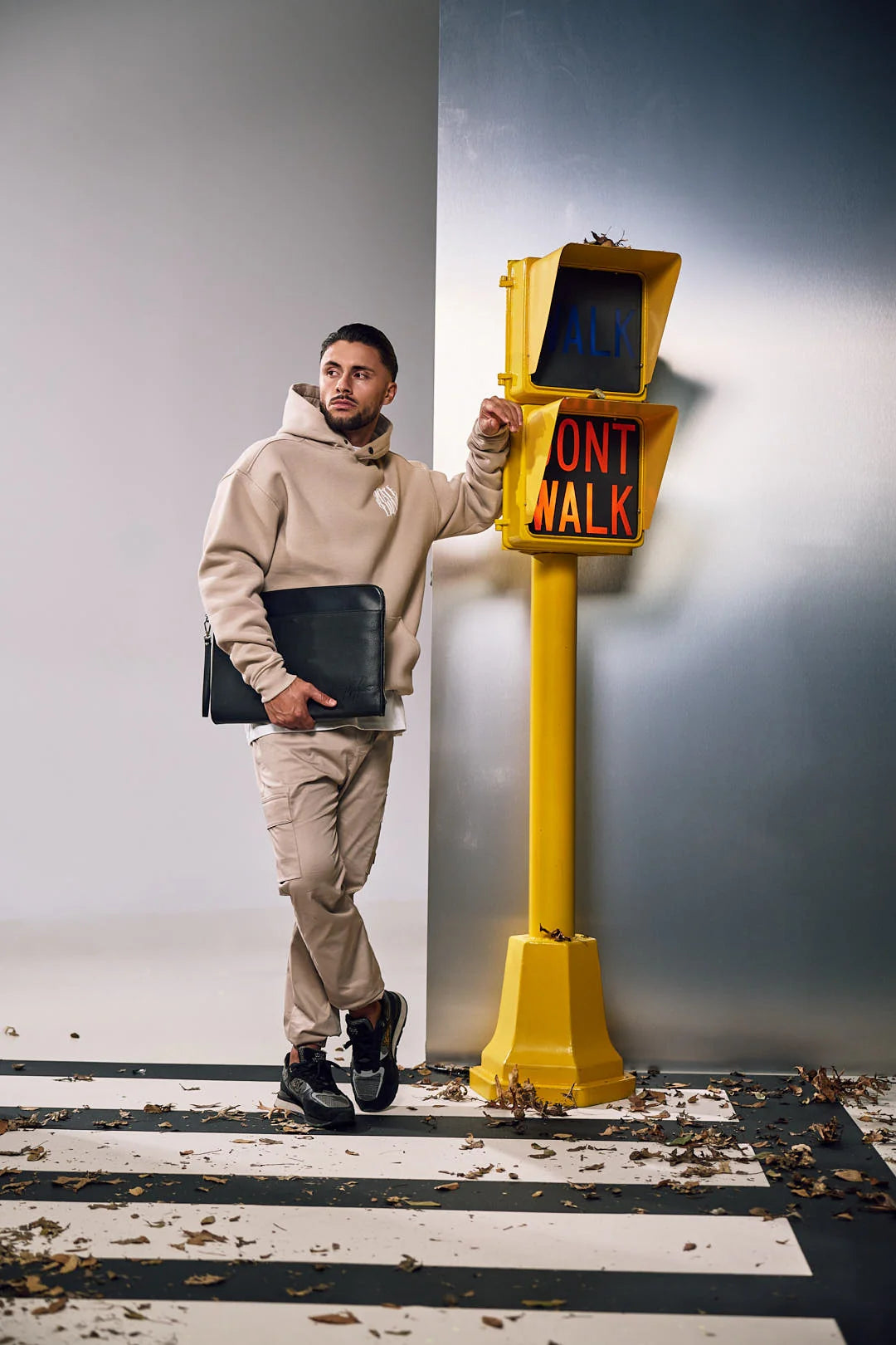 Malelions New York Hoodie- Beige