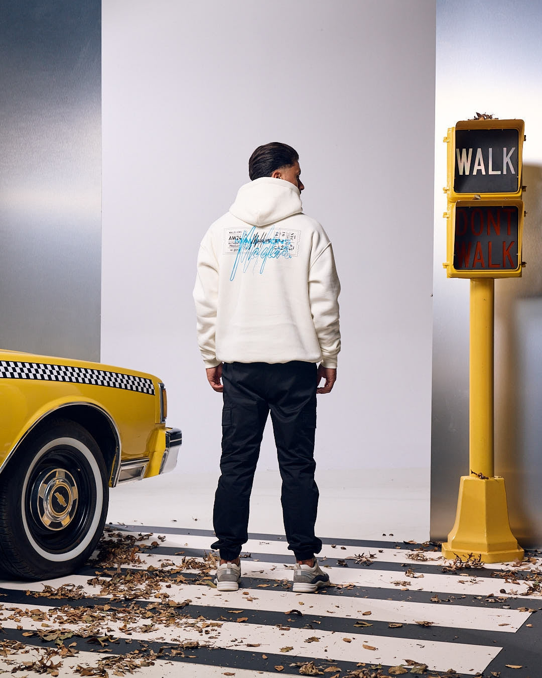 Malelions Oversized Ticket Hoodie- Off White