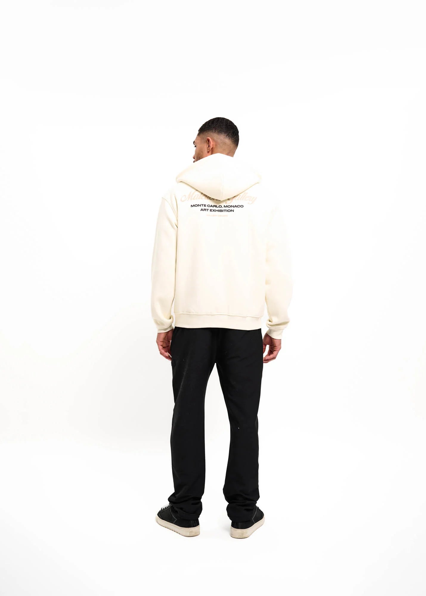 Malelions Gallery Zip Hoodie - Off White