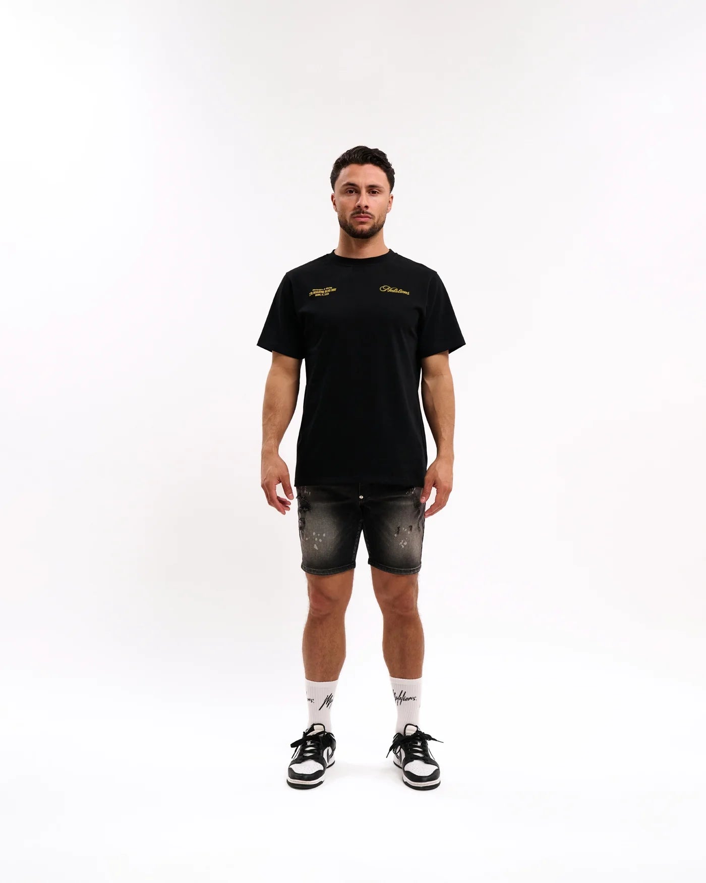Malelions Champagne T-Shirt- Black
