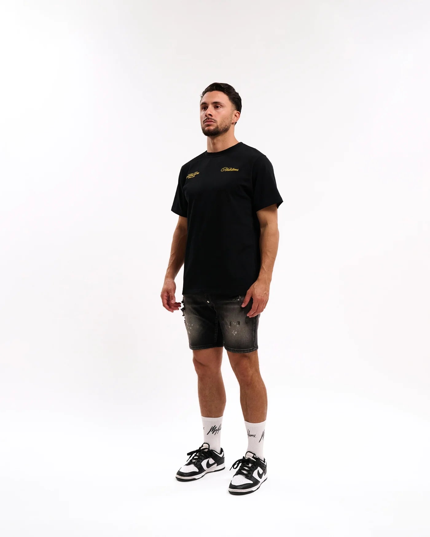Malelions Champagne T-Shirt- Black
