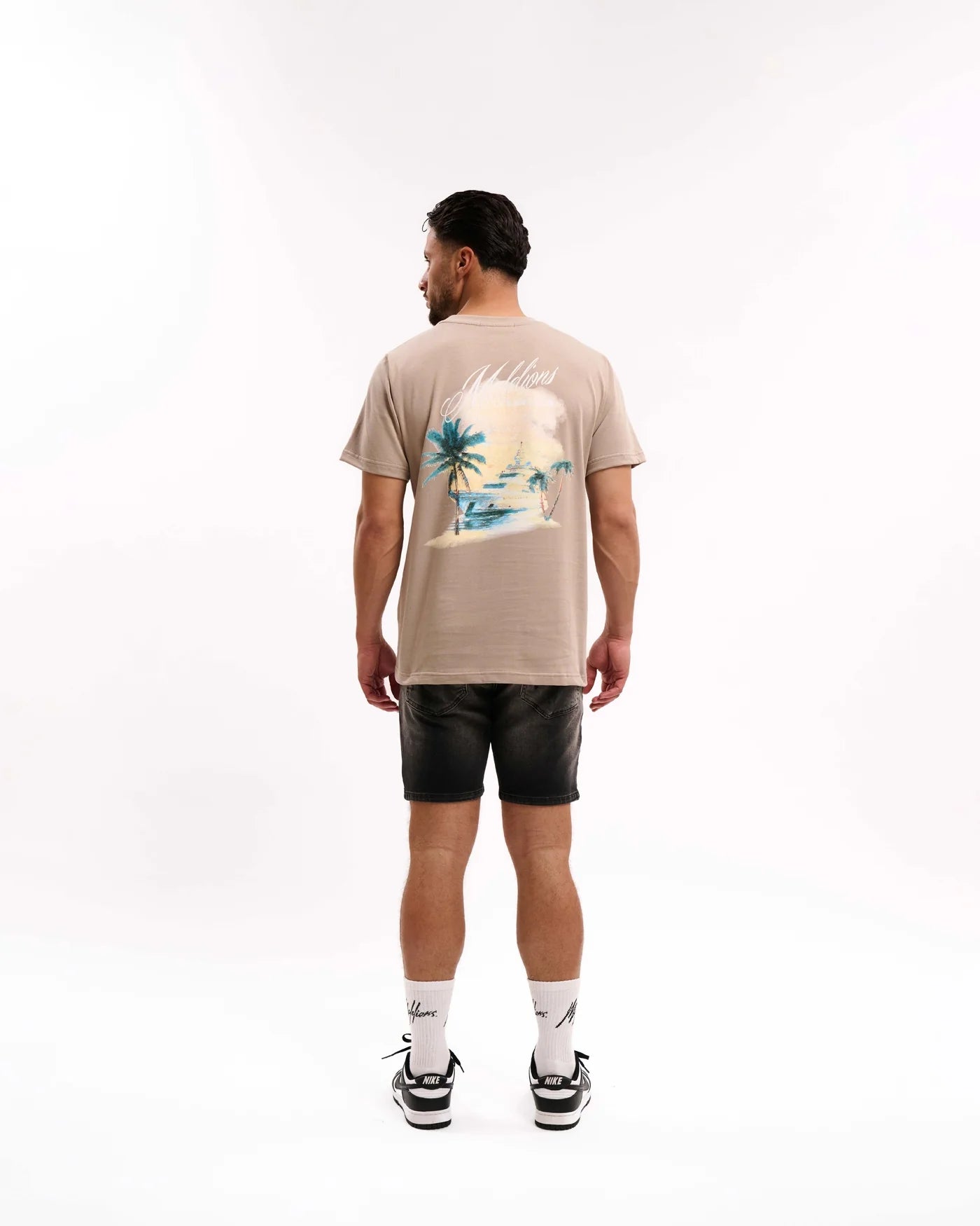 Malelions Yacht T-Shirt- Taupe