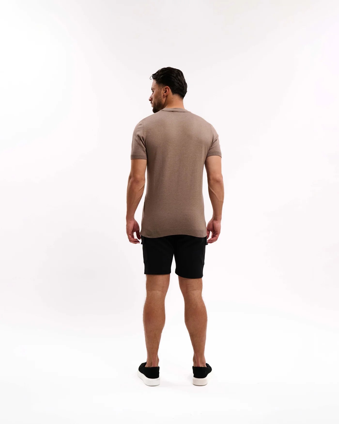 Malelions Knitted T-Shirt- Taupe