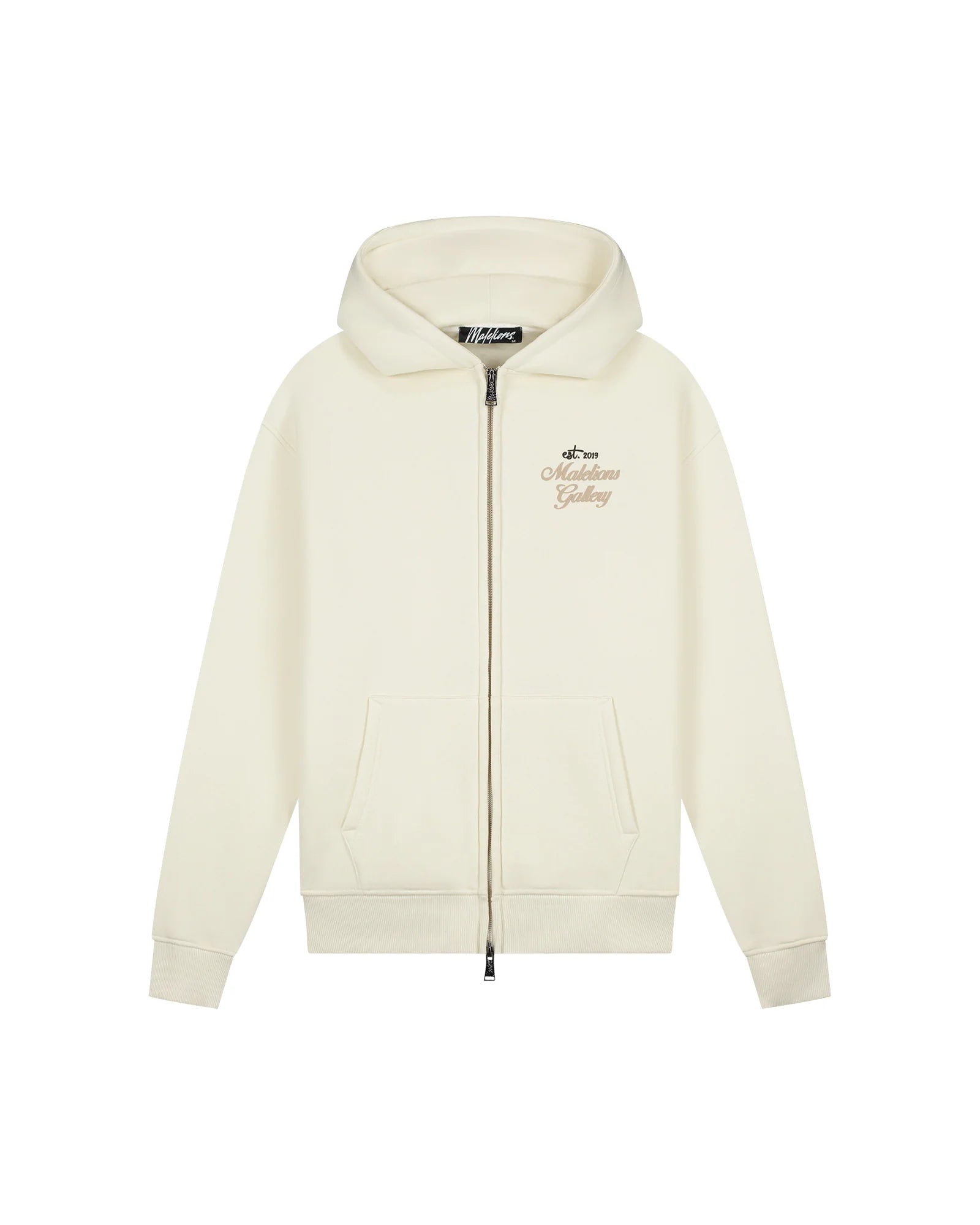 Malelions Gallery Zip Hoodie - Off White