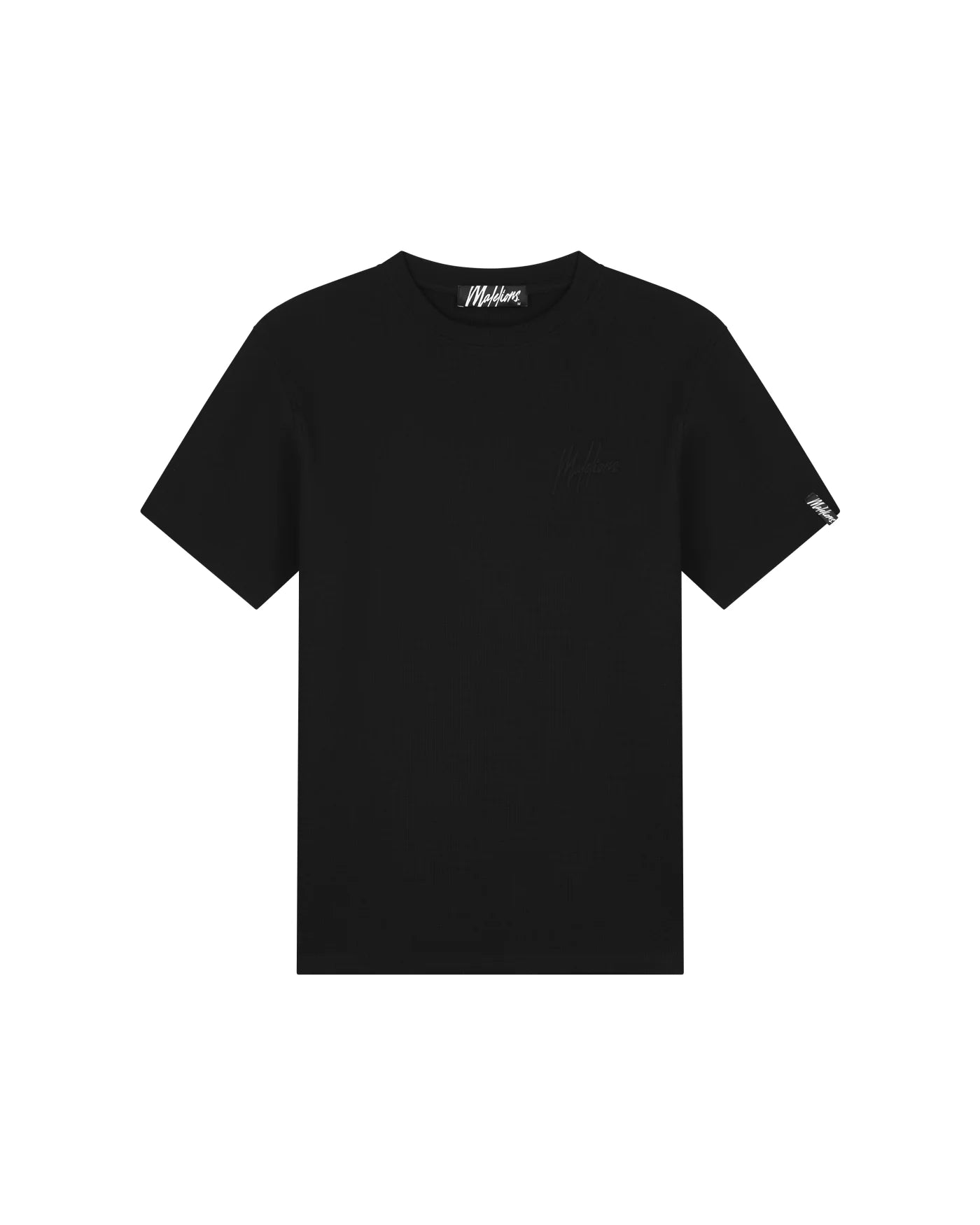 Malelions Signature Waffle T-shirt- Black