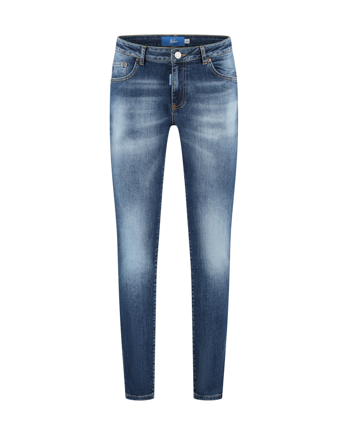 Malelions Men Slim Regular Jeans Dark Blue