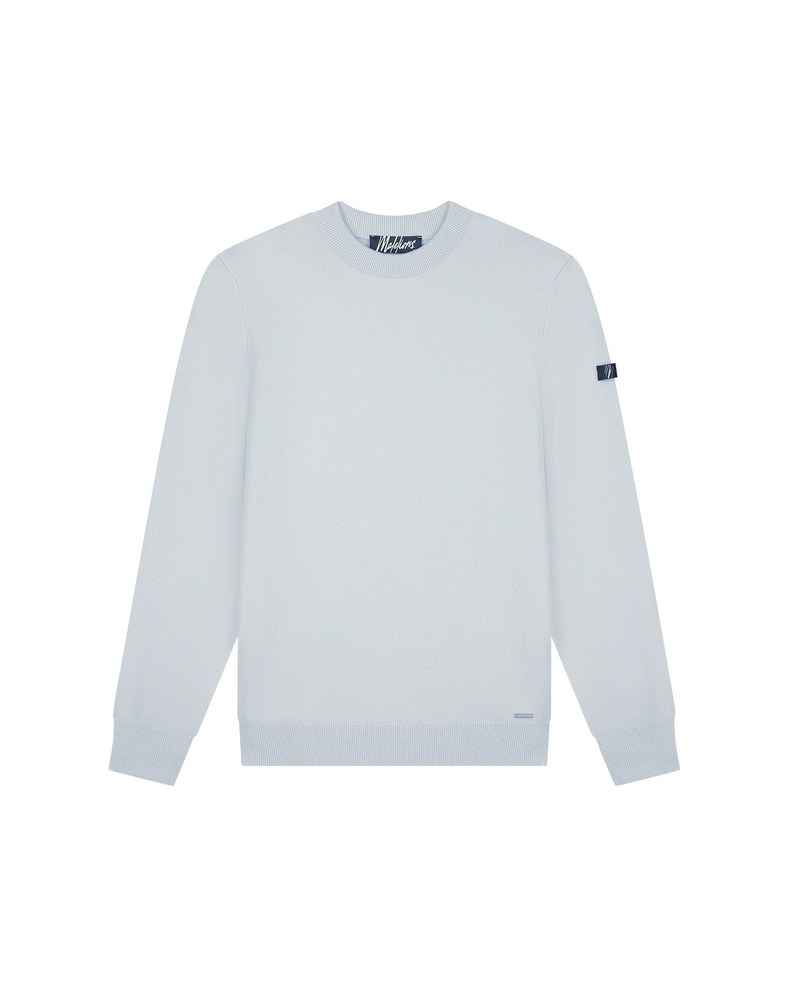 Malelions Knitted Crewneck - Ocean Grey